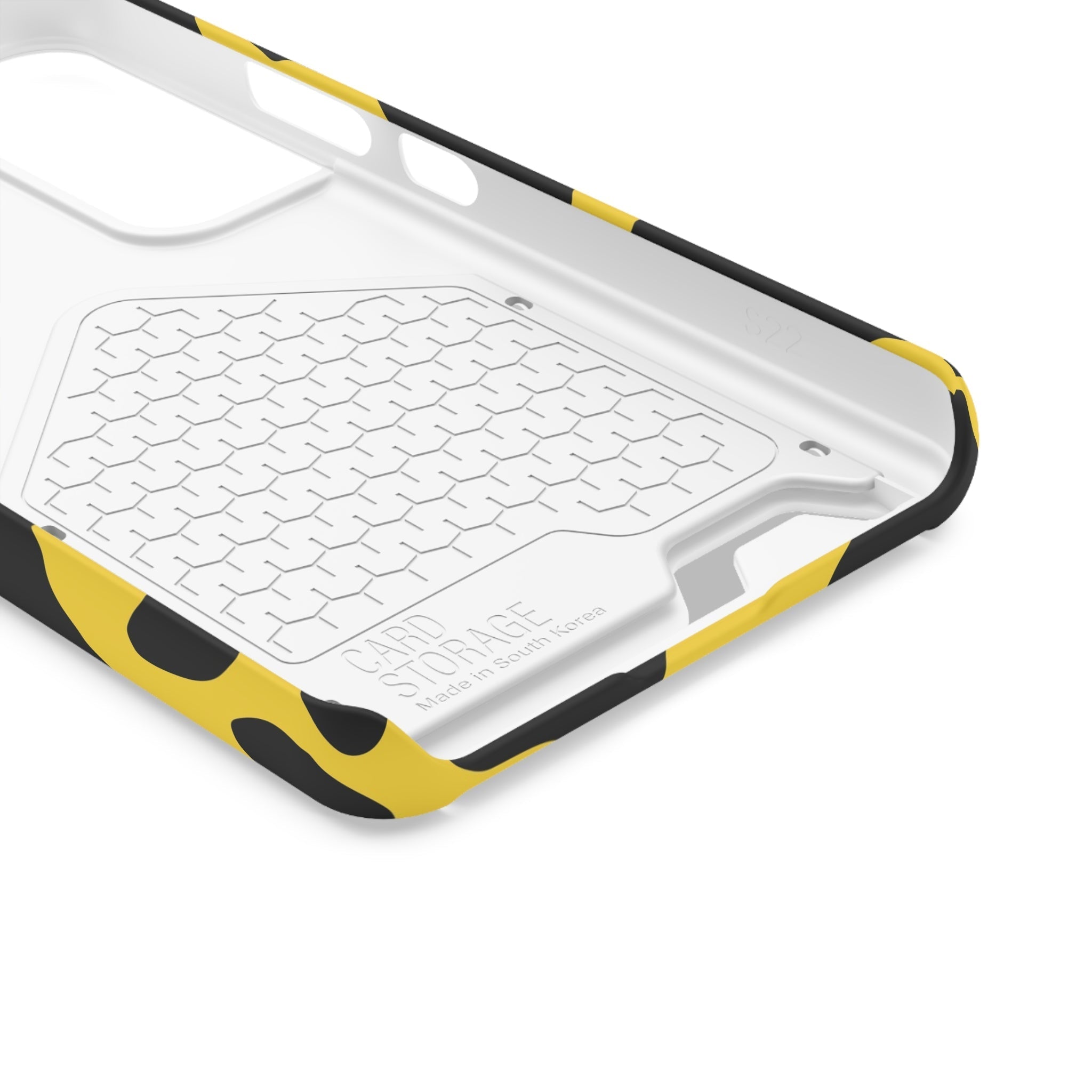 Yellow and Black Cow Print Phone Case, Artsulli - Art is Long, Life is Short, Phone Case, , , , , , ,