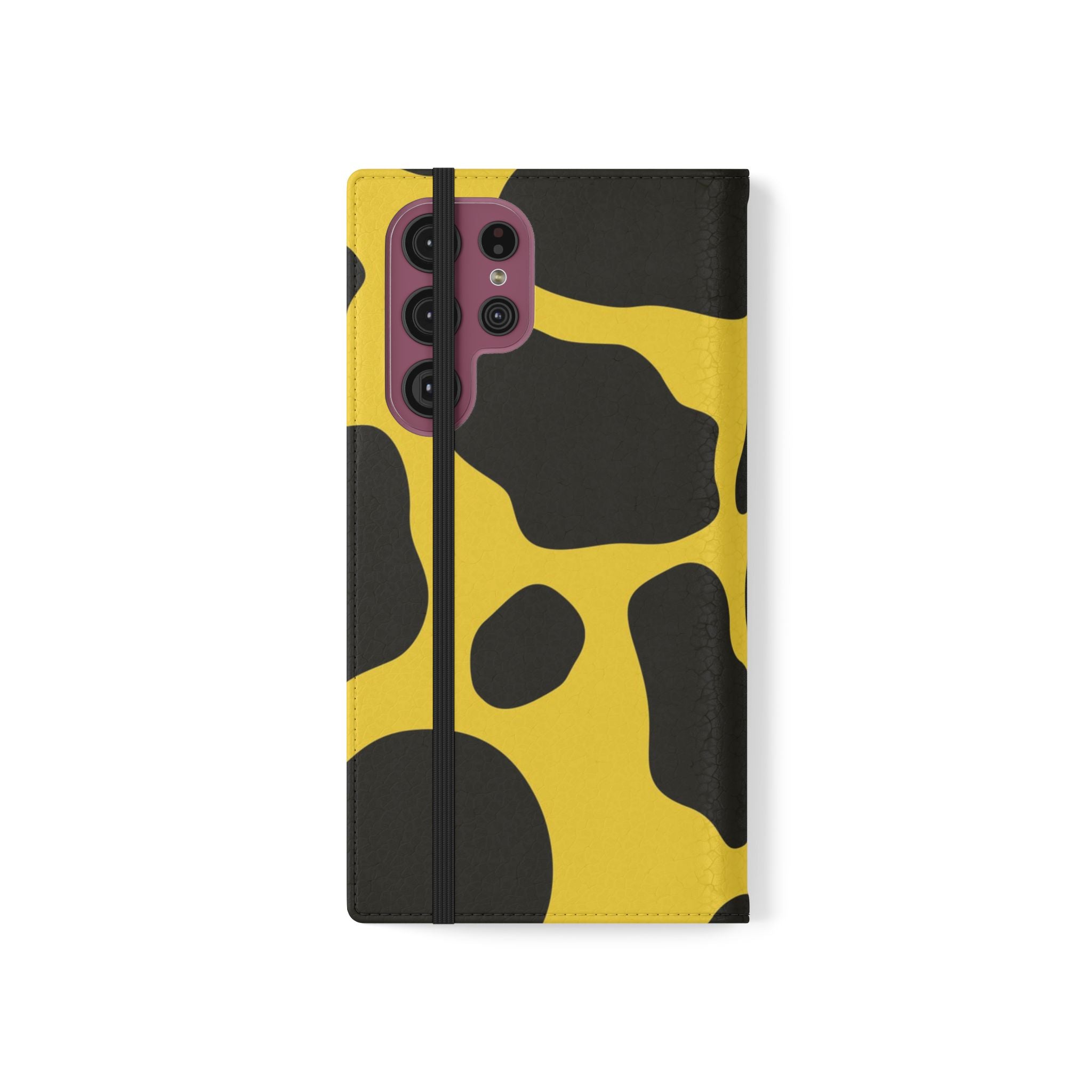 Yellow and Black Cow Print Phone Case, Artsulli - Art is Long, Life is Short, Phone Case, , , , , , ,