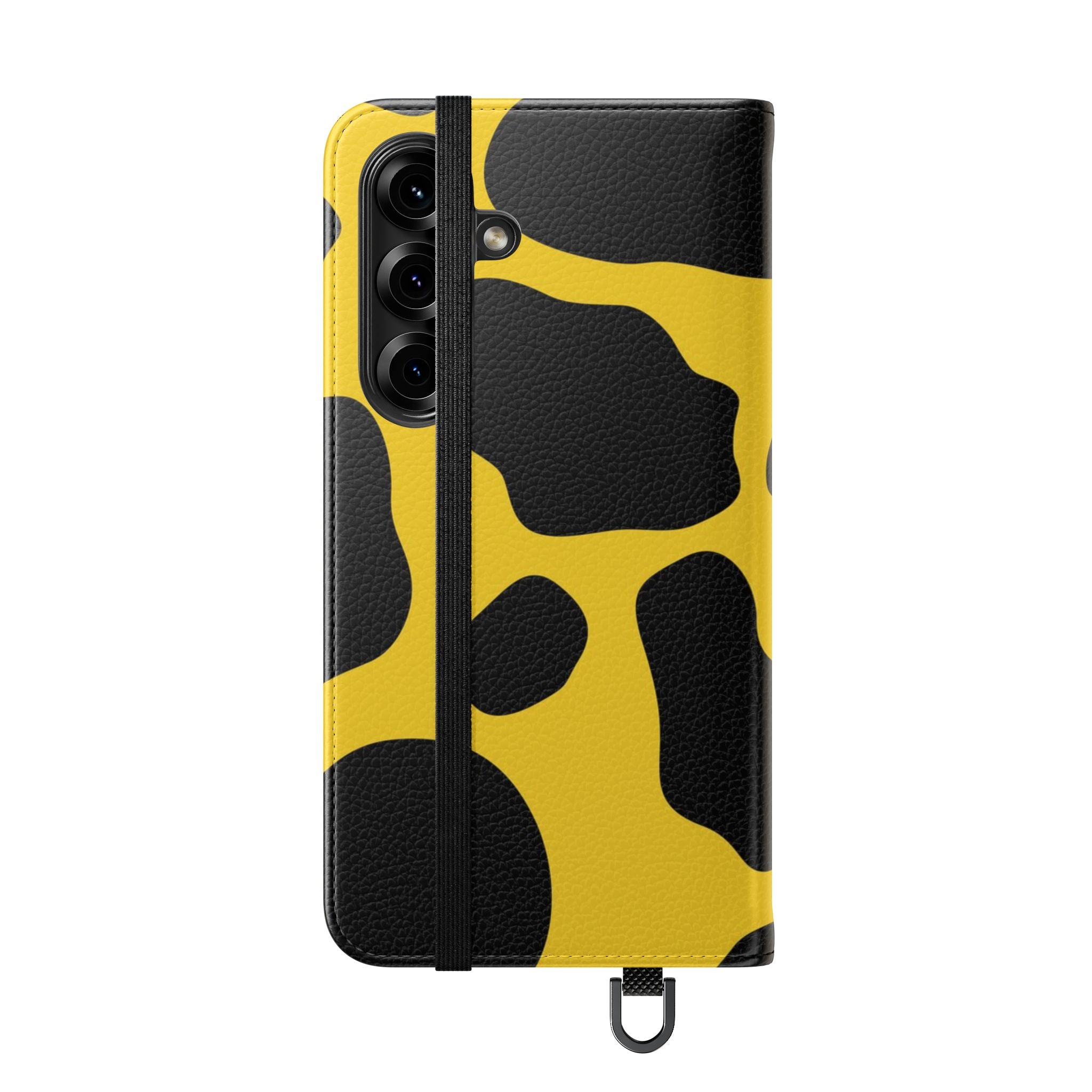 Yellow and Black Cow Print Phone Case, Artsulli - Art is Long, Life is Short, Phone Case, , , , , , ,