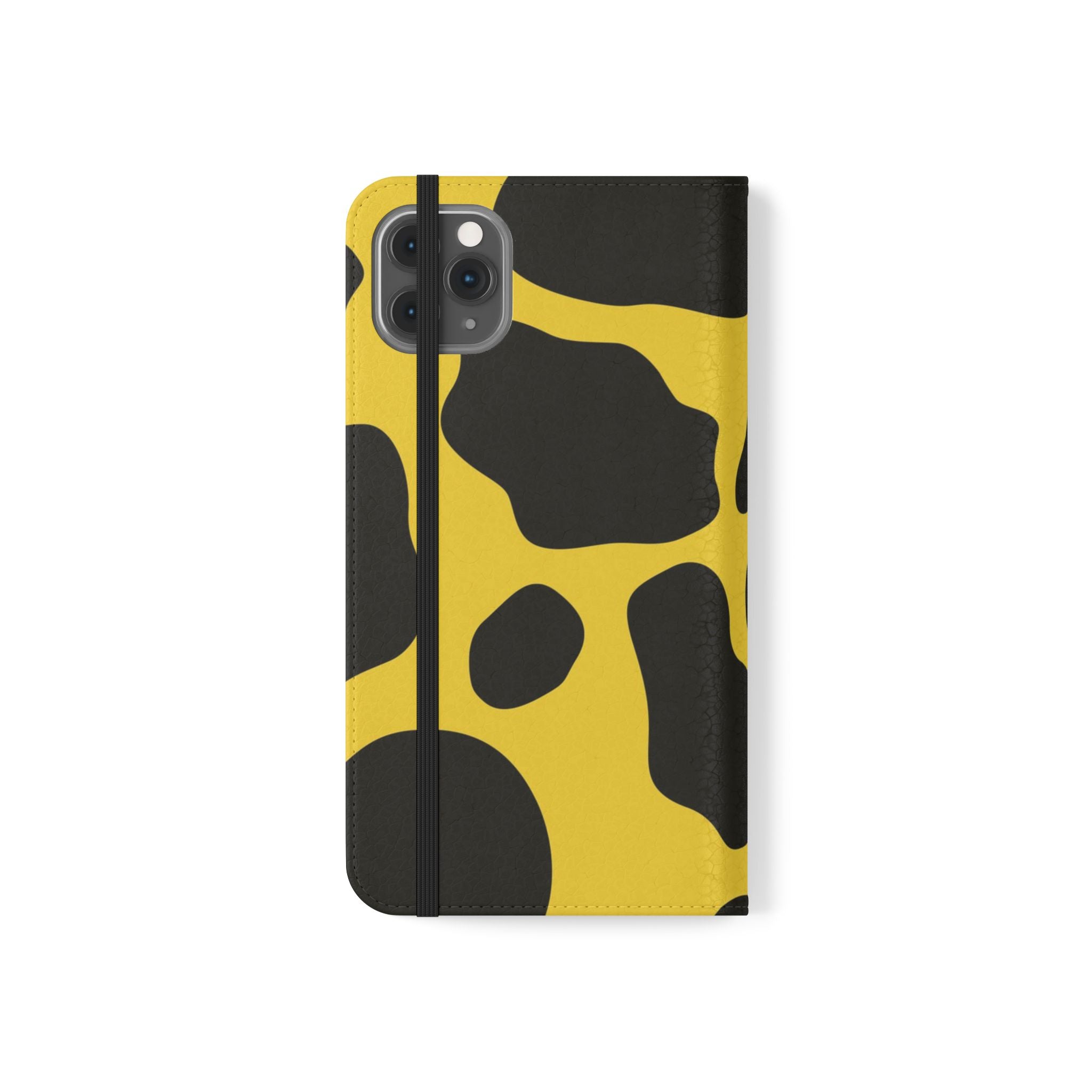 Yellow and Black Cow Print Phone Case, Artsulli - Art is Long, Life is Short, Phone Case, , , , , , ,