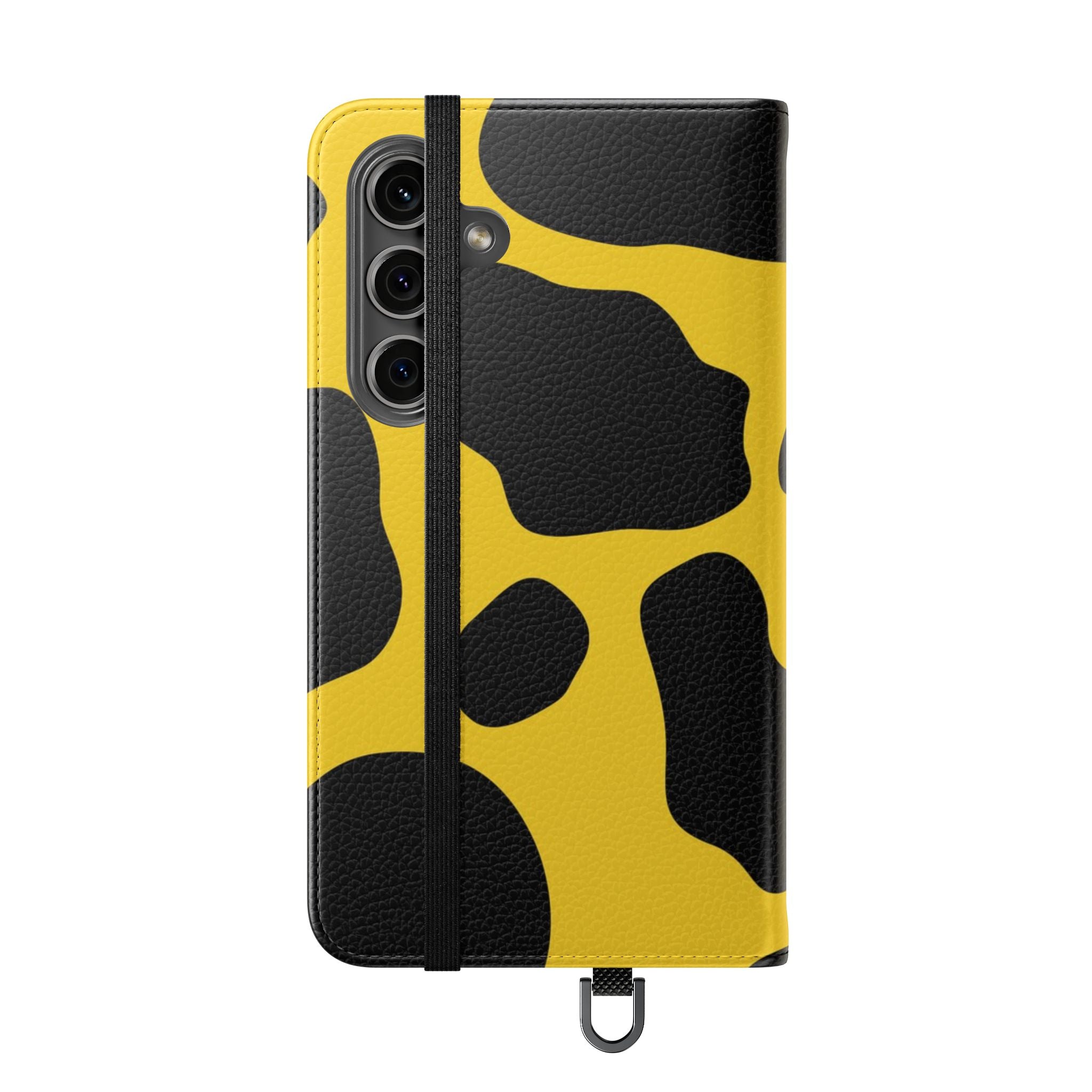 Yellow and Black Cow Print Phone Case, Artsulli - Art is Long, Life is Short, Phone Case, , , , , , ,