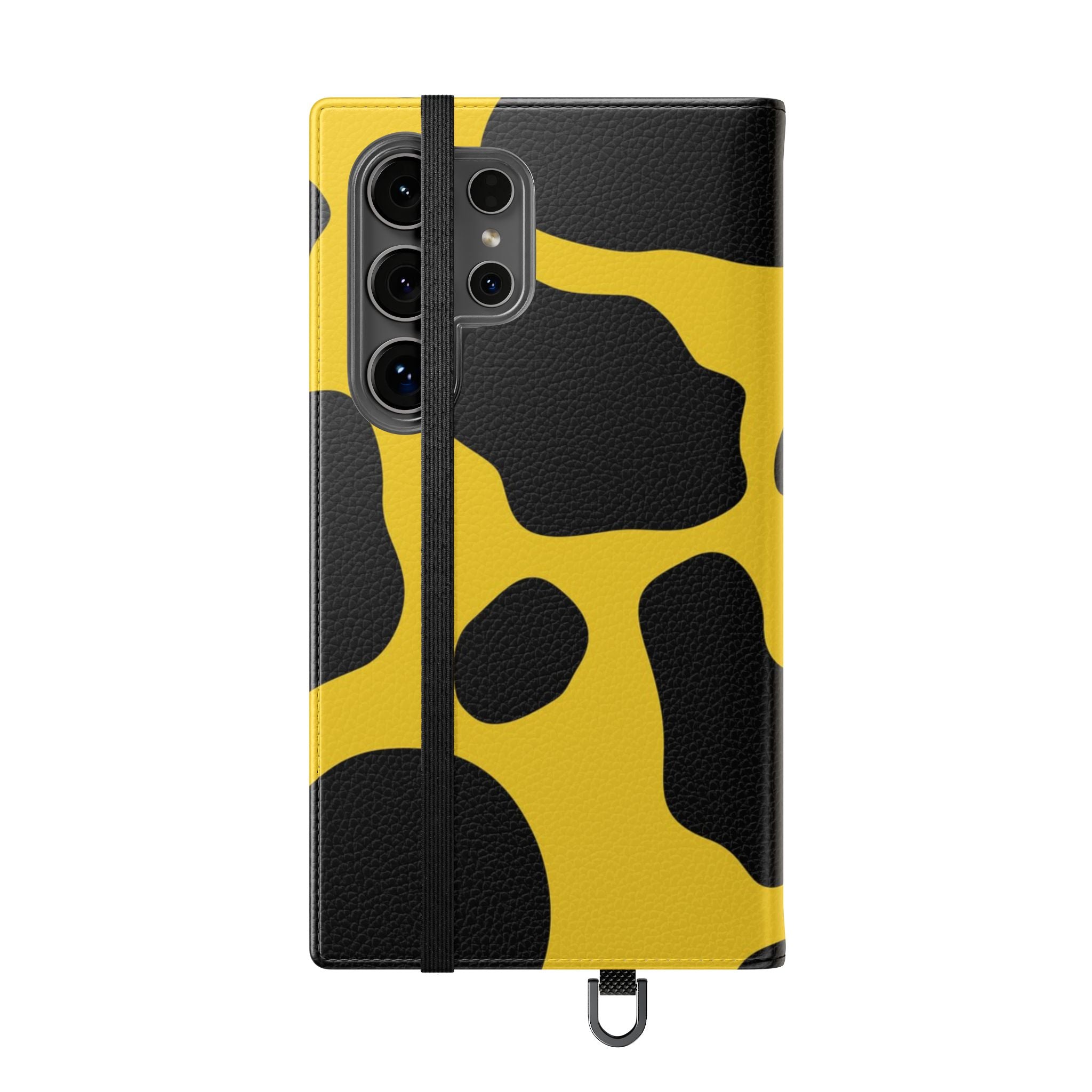 Yellow and Black Cow Print Phone Case, Artsulli - Art is Long, Life is Short, Phone Case, , , , , , ,