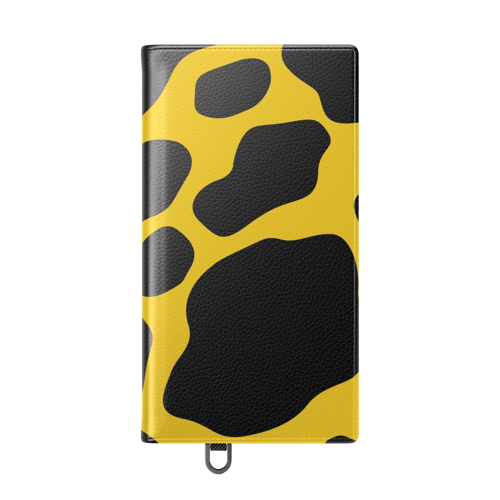 Yellow and Black Cow Print Phone Case, Artsulli - Art is Long, Life is Short, Phone Case, , , , , , ,