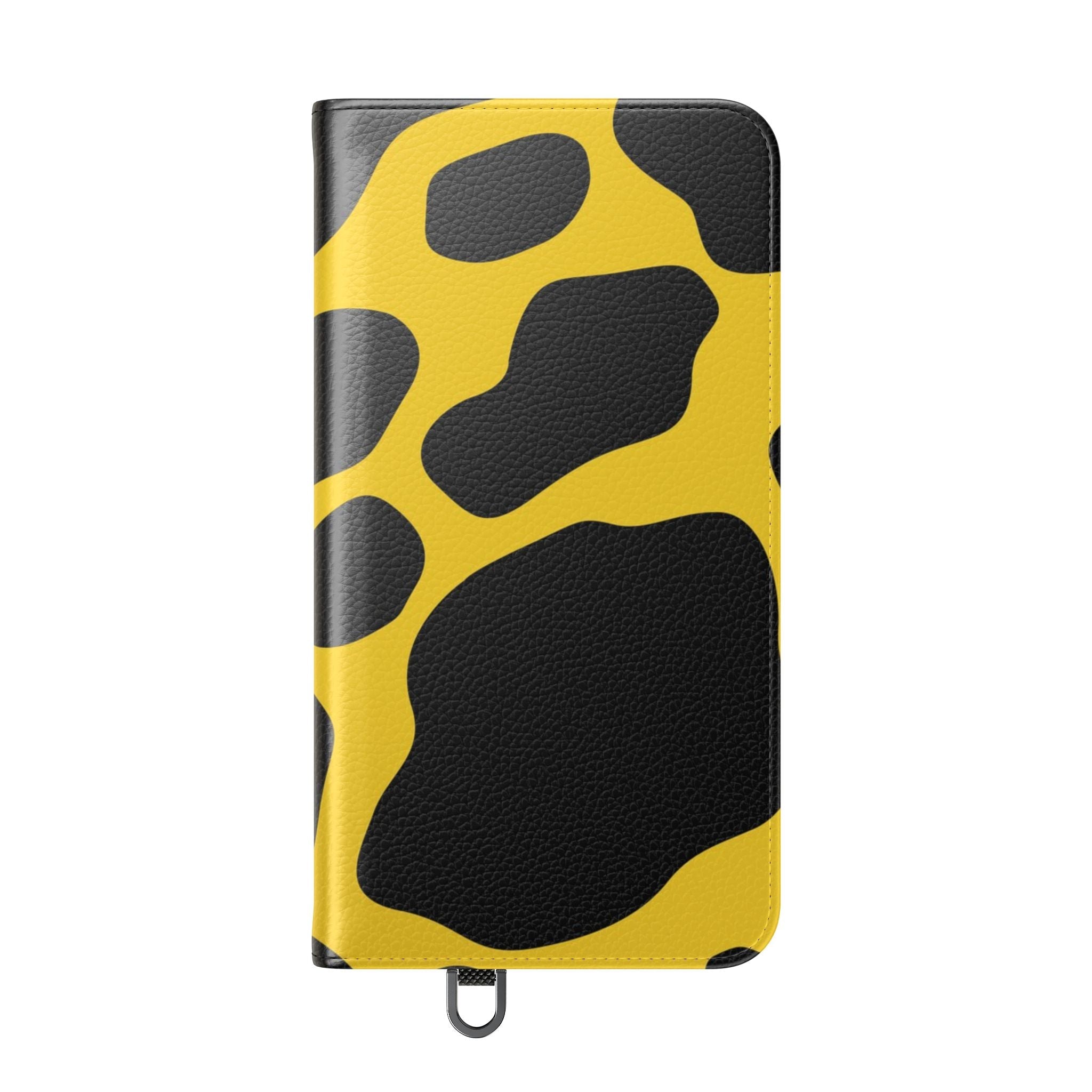 Yellow and Black Cow Print Phone Case, Artsulli - Art is Long, Life is Short, Phone Case, , , , , , ,