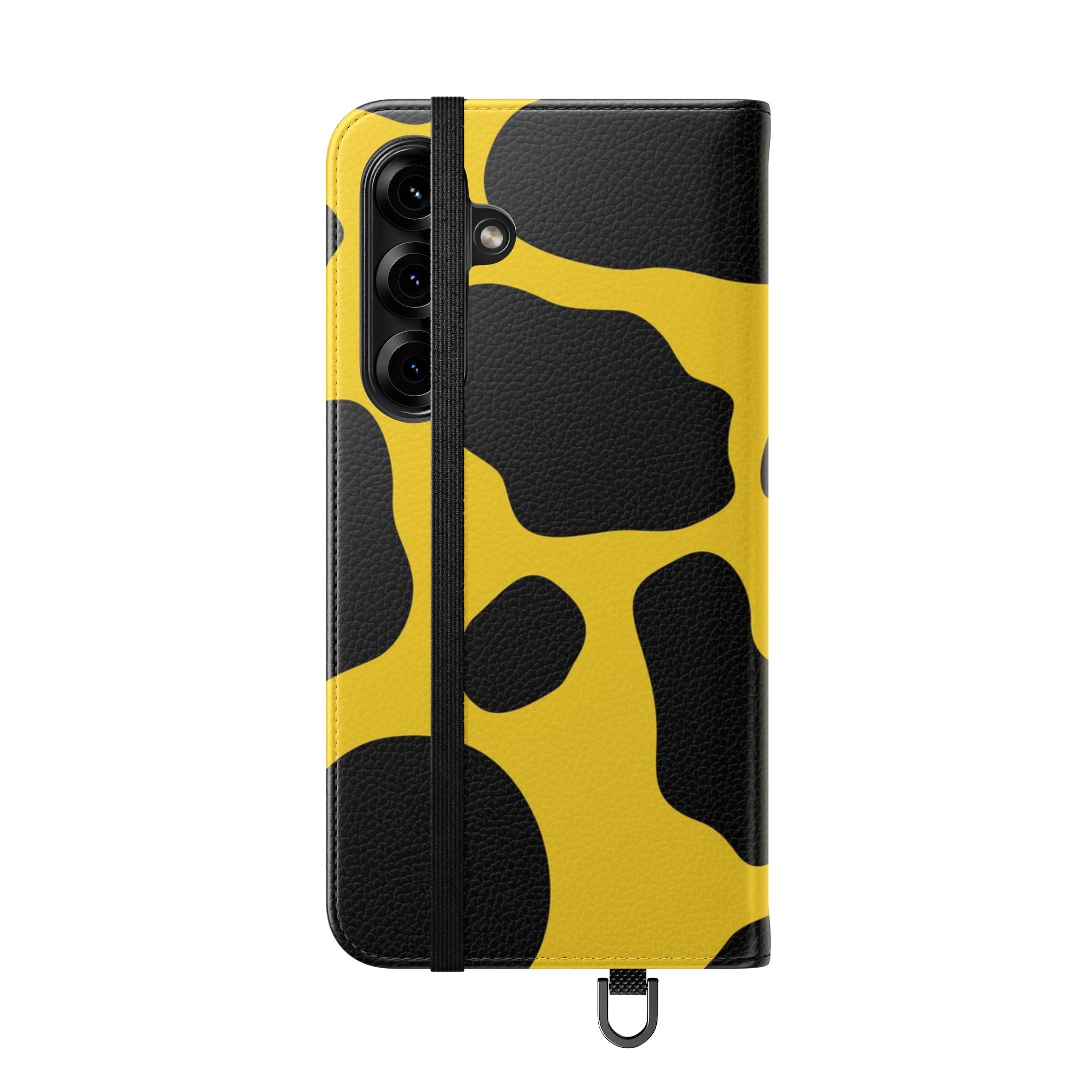 Yellow and Black Cow Print Phone Case, Artsulli - Art is Long, Life is Short, Phone Case, , , , , , ,
