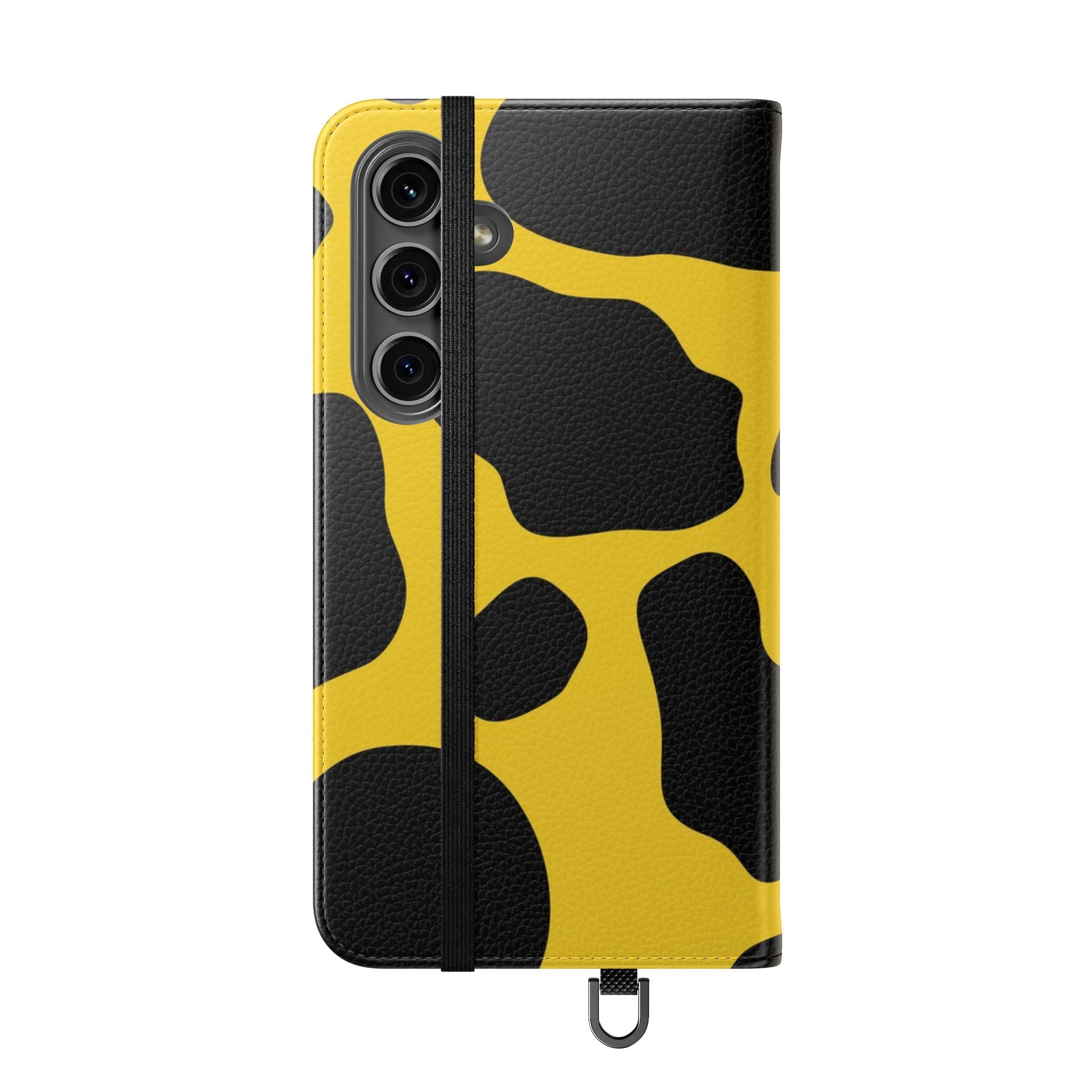 Yellow and Black Cow Print Phone Case, Artsulli - Art is Long, Life is Short, Phone Case, , , , , , ,