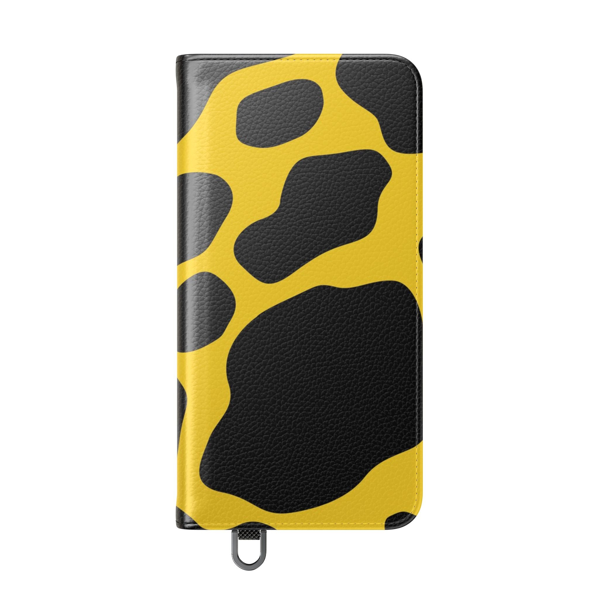 Yellow and Black Cow Print Phone Case, Artsulli - Art is Long, Life is Short, Phone Case, , , , , , ,