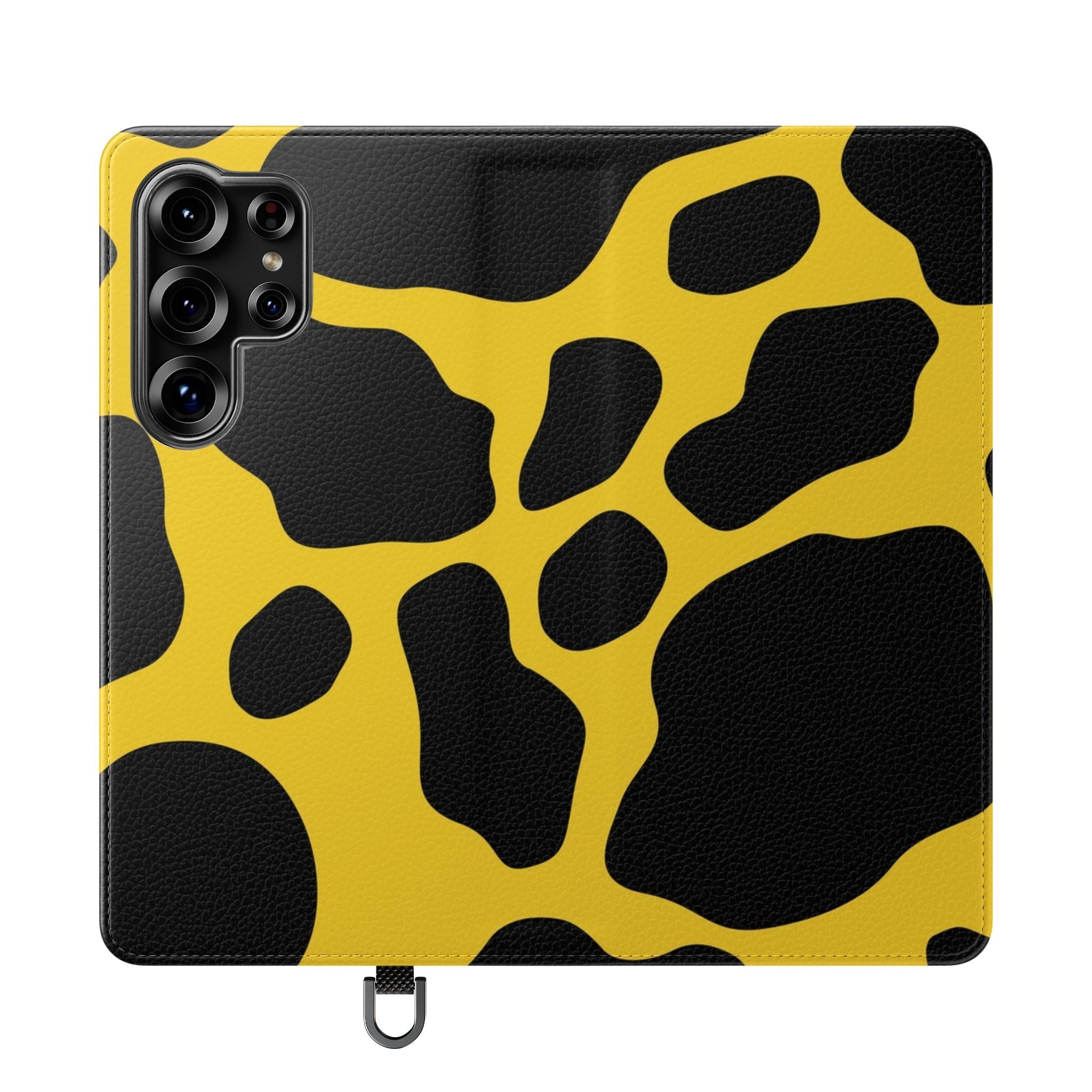 Yellow and Black Cow Print Phone Case, Artsulli - Art is Long, Life is Short, Phone Case, Size, Samsung Galaxy S25 Ultra, , , , , 63670637017651285691