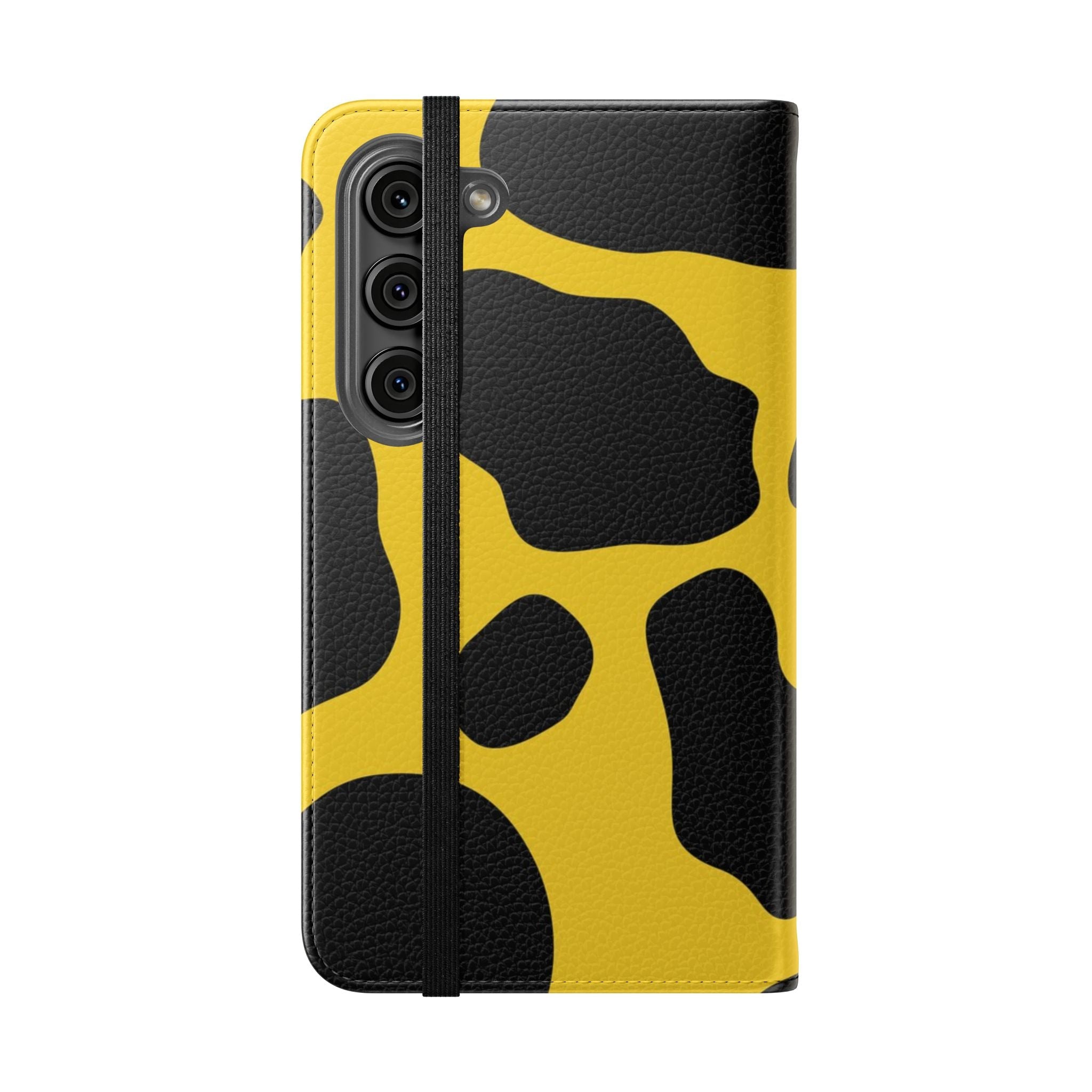 Yellow and Black Cow Print Phone Case, Artsulli - Art is Long, Life is Short, Phone Case, , , , , , ,