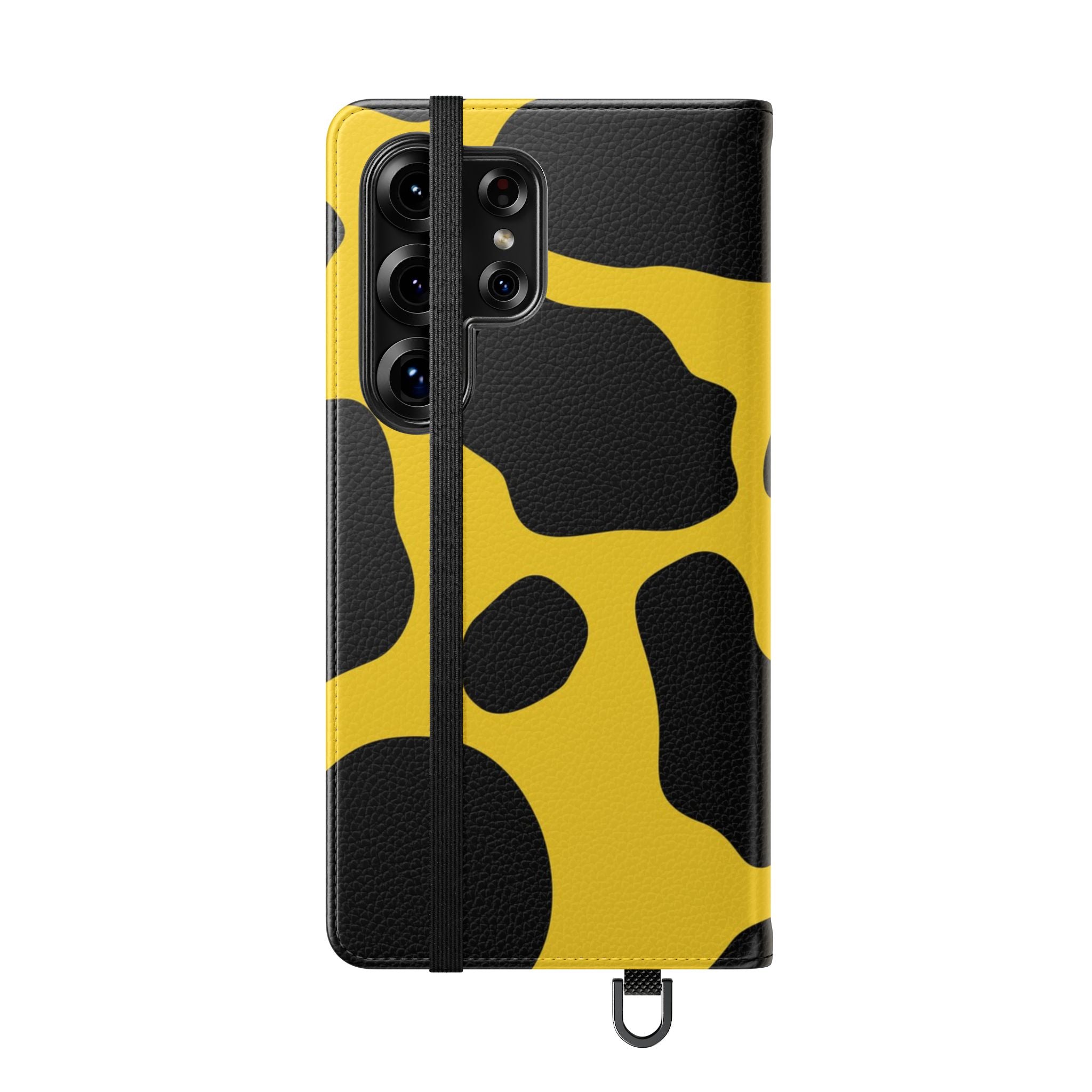 Yellow and Black Cow Print Phone Case, Artsulli - Art is Long, Life is Short, Phone Case, , , , , , ,
