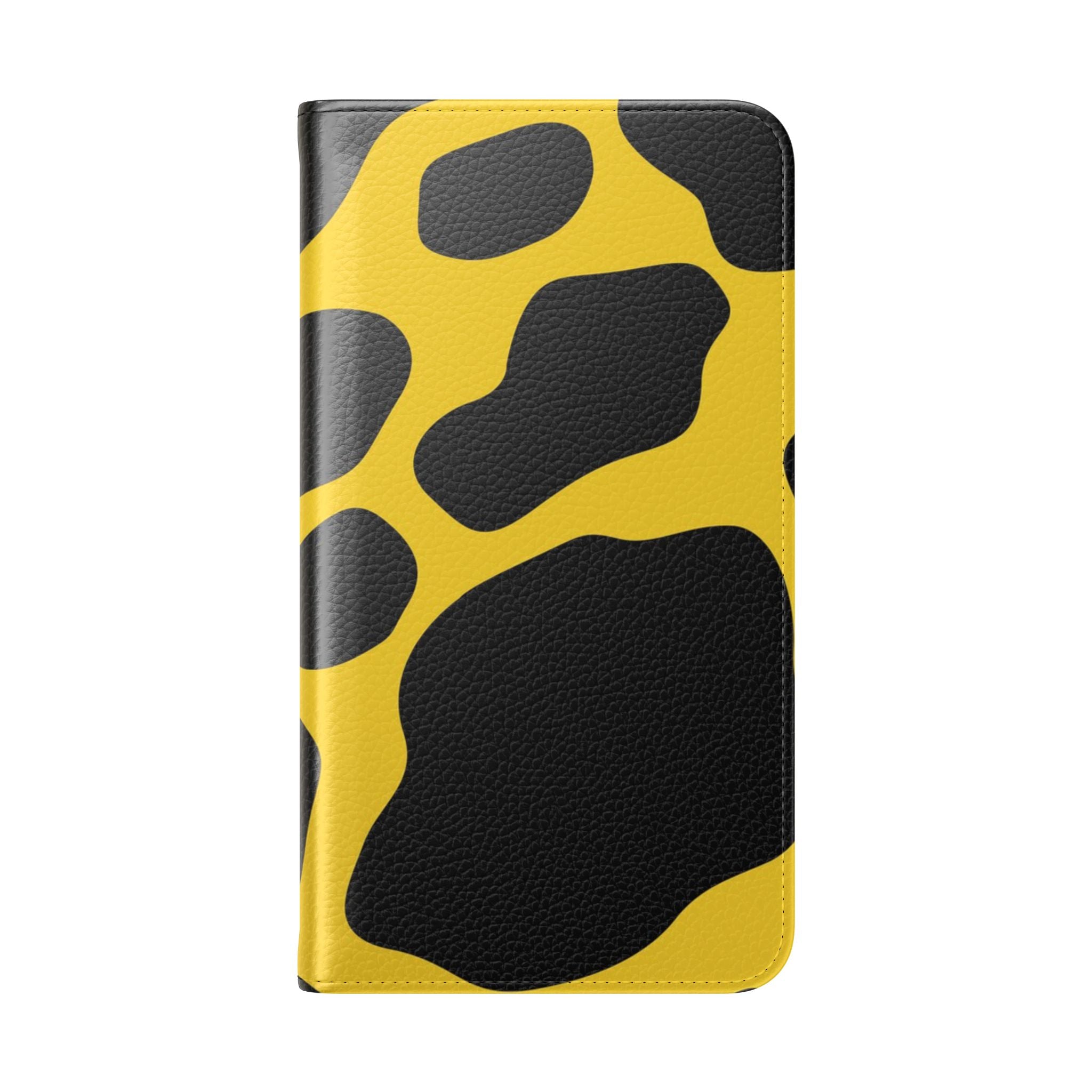Yellow and Black Cow Print Phone Case, Artsulli - Art is Long, Life is Short, Phone Case, , , , , , ,