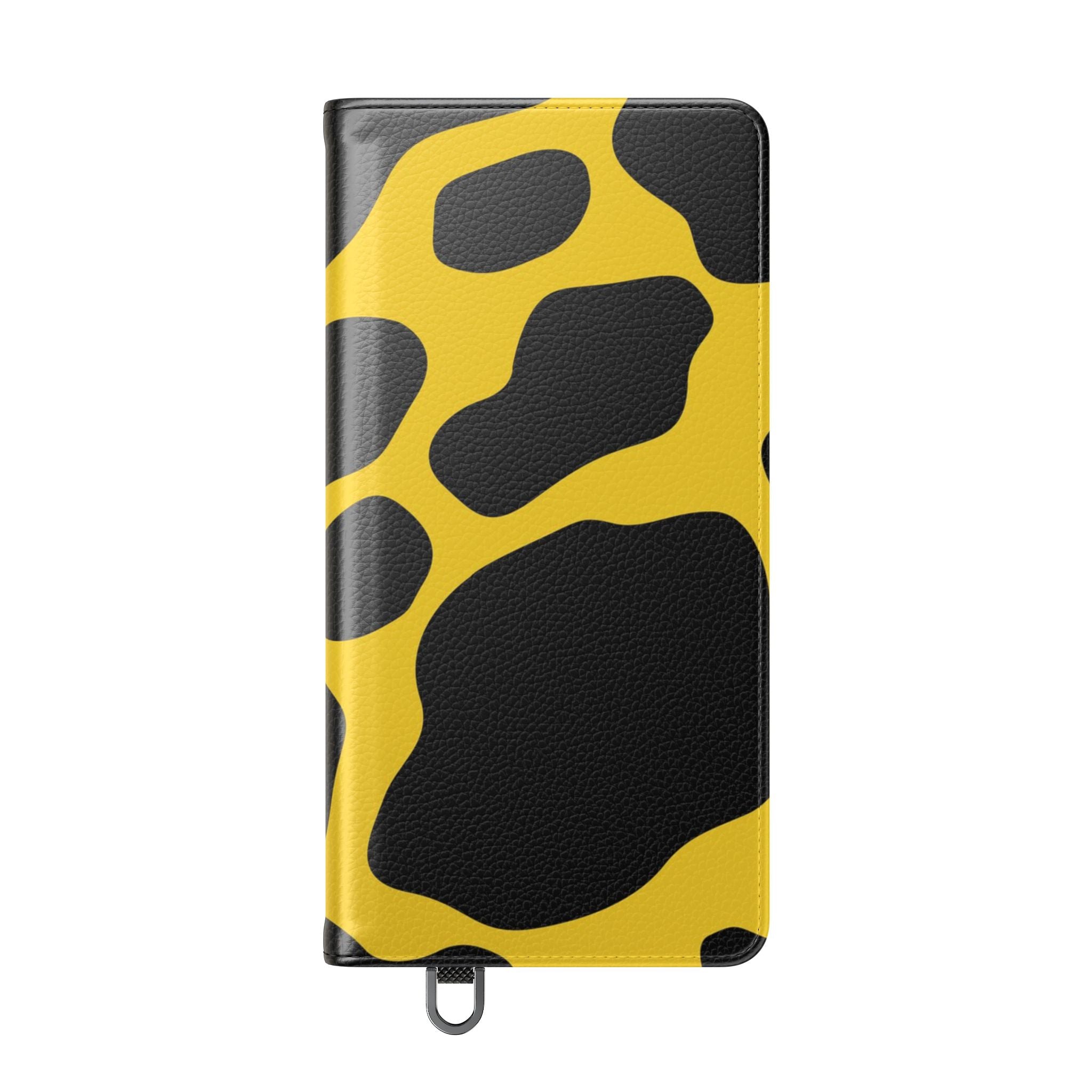 Yellow and Black Cow Print Phone Case, Artsulli - Art is Long, Life is Short, Phone Case, , , , , , ,