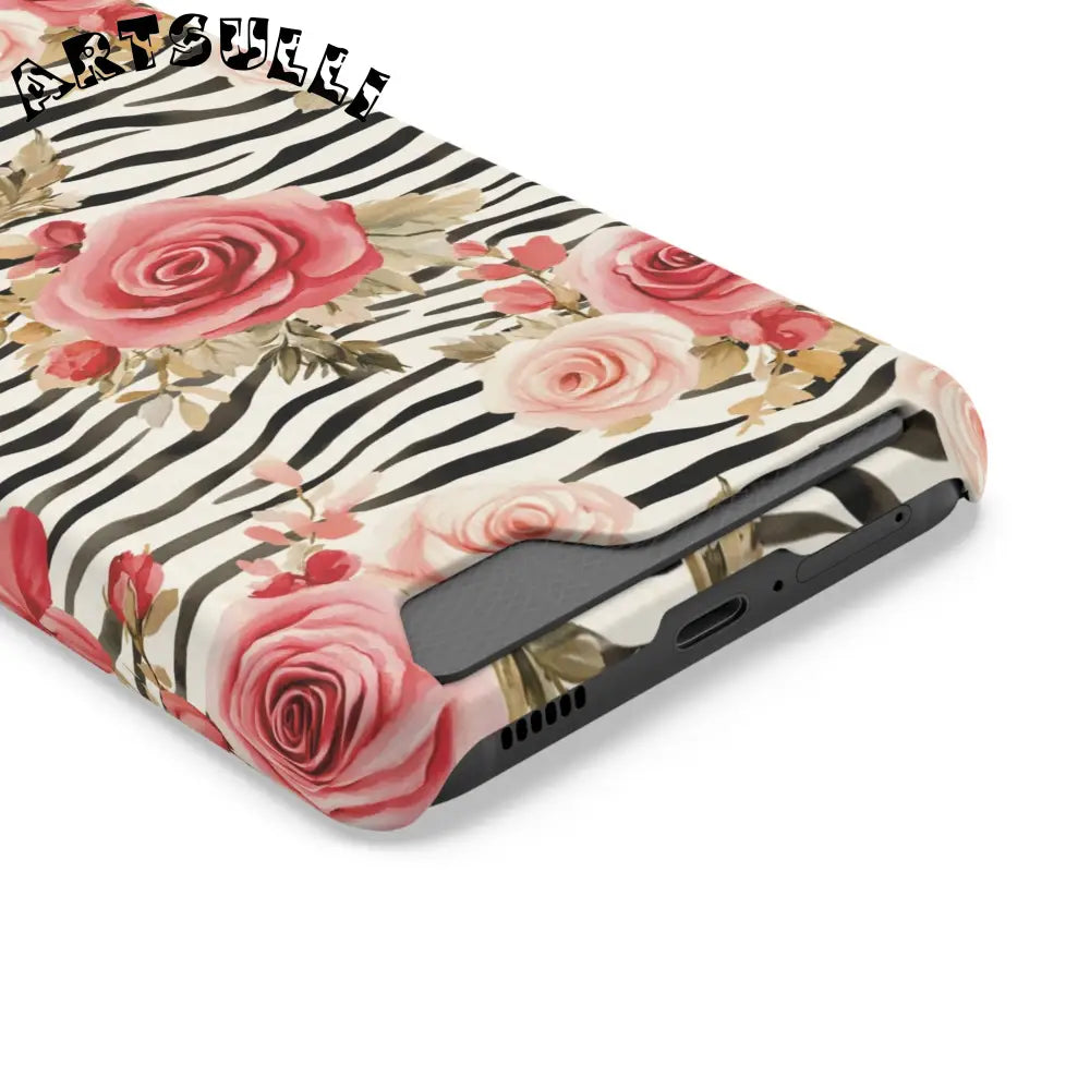 Zebra and Rose Phone Case, Artsulli - Art is Long, Life is Short, Phone Case, , , , , , ,