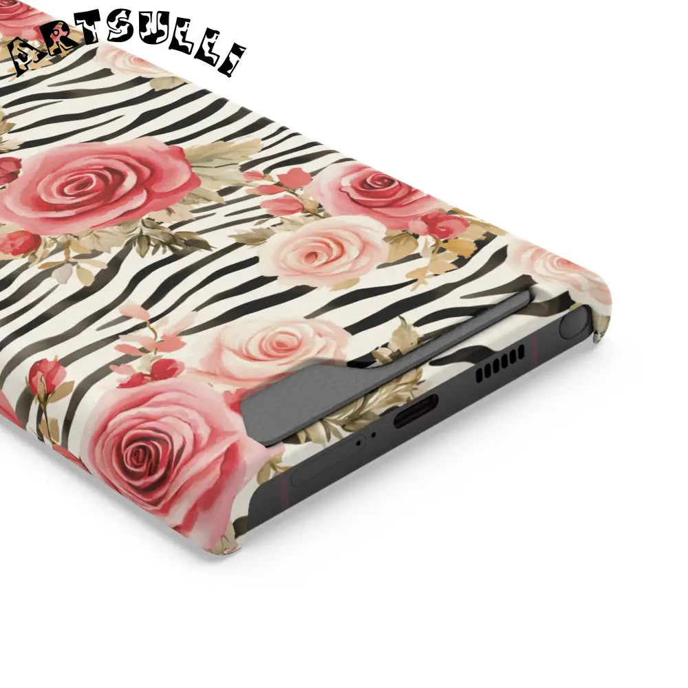 Zebra and Rose Phone Case, Artsulli - Art is Long, Life is Short, Phone Case, , , , , , ,