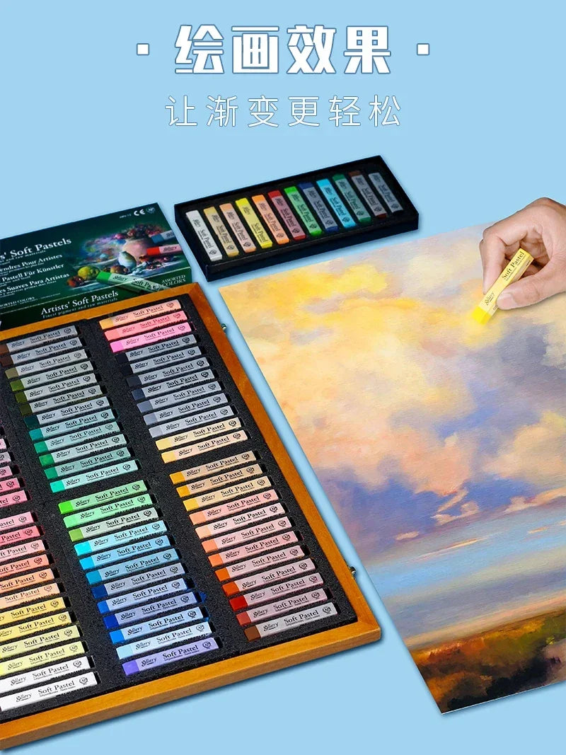 Buy The Best By Artsulli - Art is Long Life Short - Mungyo Gallery Soft Pastel Squares Chalk 24/36/48 Colors for Painting Drawing Blending