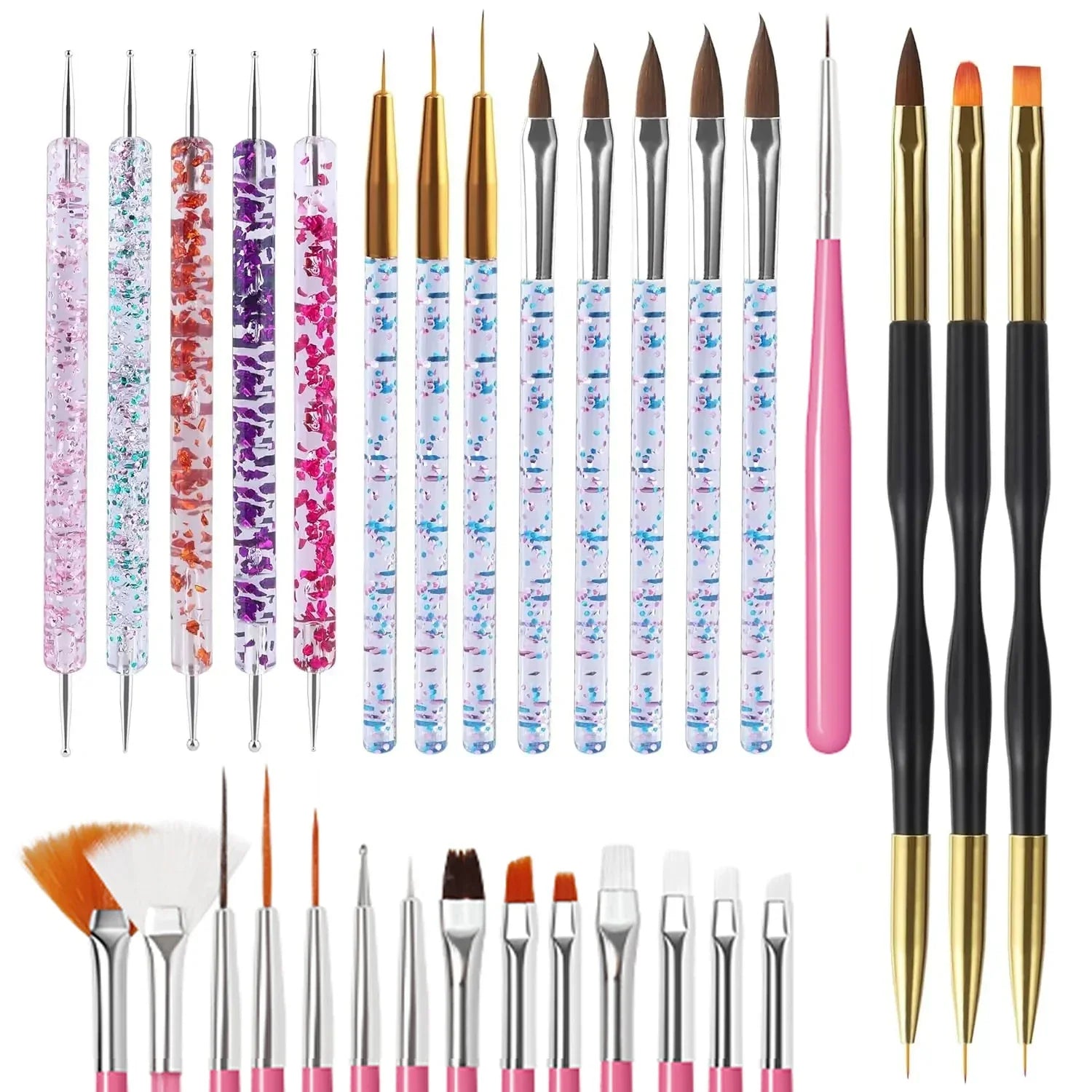 Buy The Best By Artsulli - Art is Long Life Short - LINMANDA 31/6Pcs Nail Brushes Tool Set Dotting Tools for Lines Drawing Pen Gel Polish