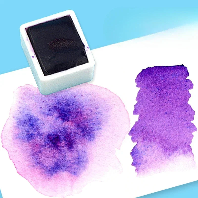 Buy The Best By Artsulli - Art is Long Life Short - 15ml Super Vision Layered Color Solid Watercolor Paint Tools Students Illustration