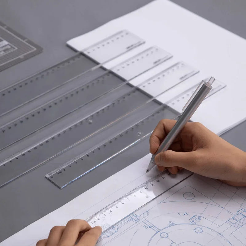 Buy The Best By Artsulli - Art is Long Life Short - Transparent Straight Ruler,20cm,30cm,40cm,50cm,High Precision Maths Drawing