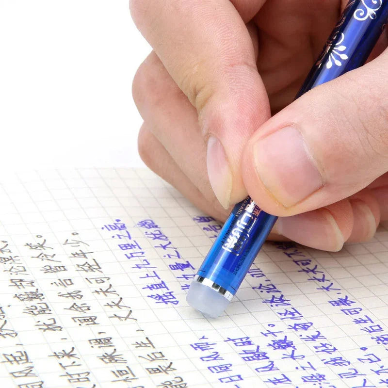 3 Erasable Gel Pens 20 Pen Refills 2 Eraser Reusable Writing Drawing Sketch Pens with Refill for Students Office School Supplies