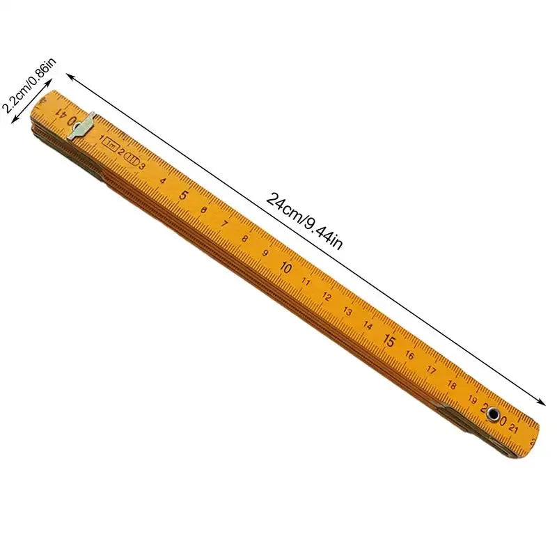 Buy The Best By Artsulli - Art is Long Life Short - Wooden Foldable Ruler Folding 1 Meter Stick Wood Metric Scale Carpenters For School
