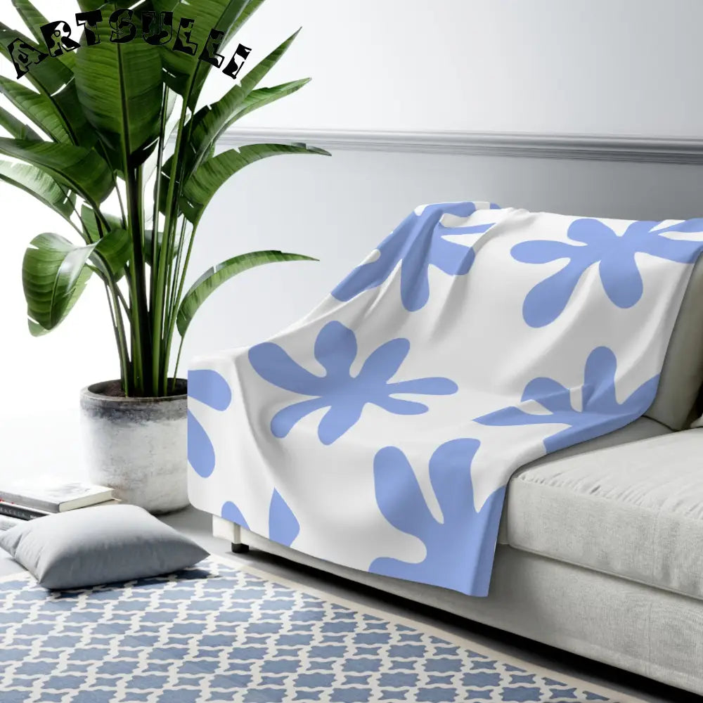 JAKKOUTTHEBXX Water Splash Sherpa Fleece Blanket JAKKOUTTHEBXX