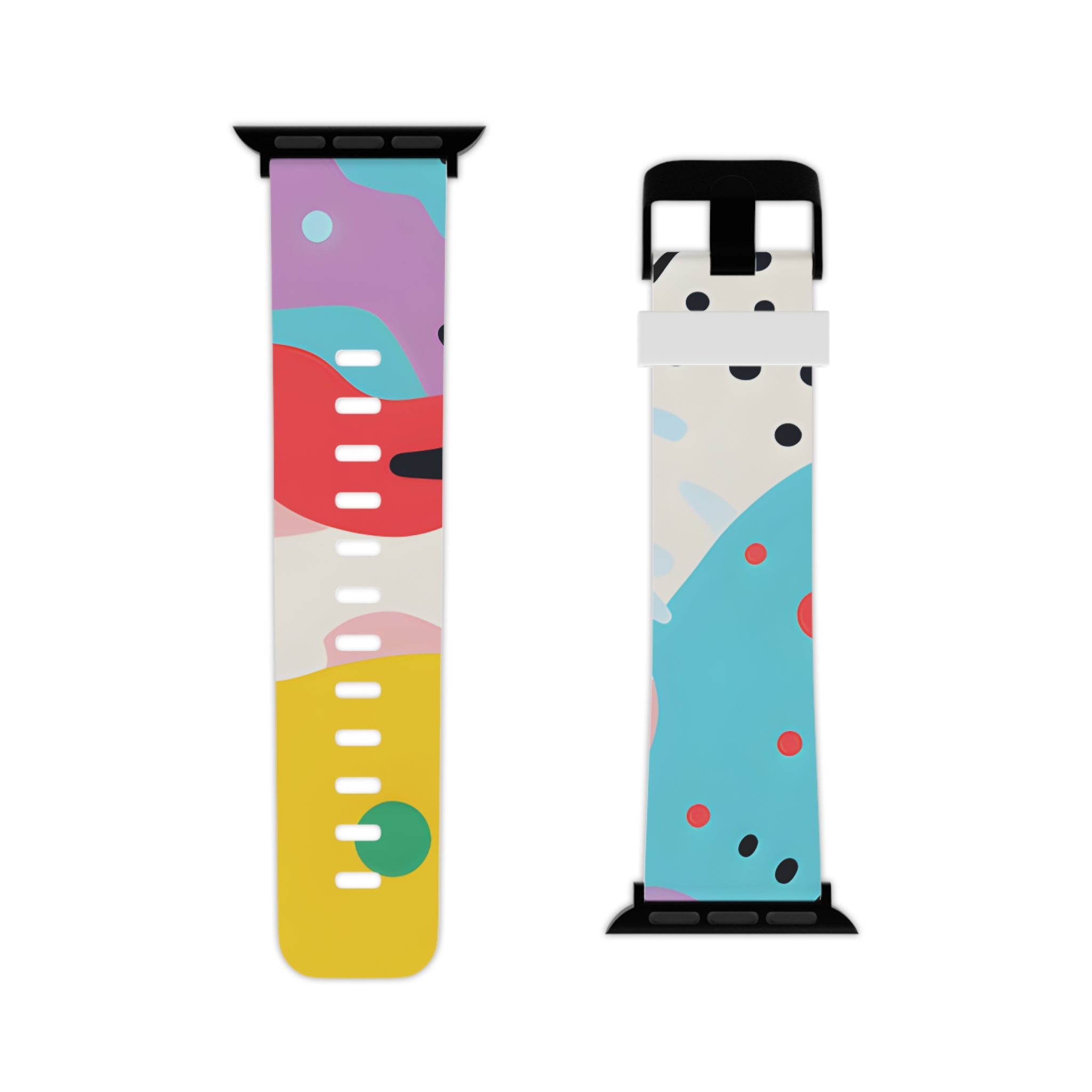 Colorful Abstract Shapes Surreal Watch Band for Apple Watch, Artsulli - Art is Long, Life is Short, Accessories, , , , , , , 