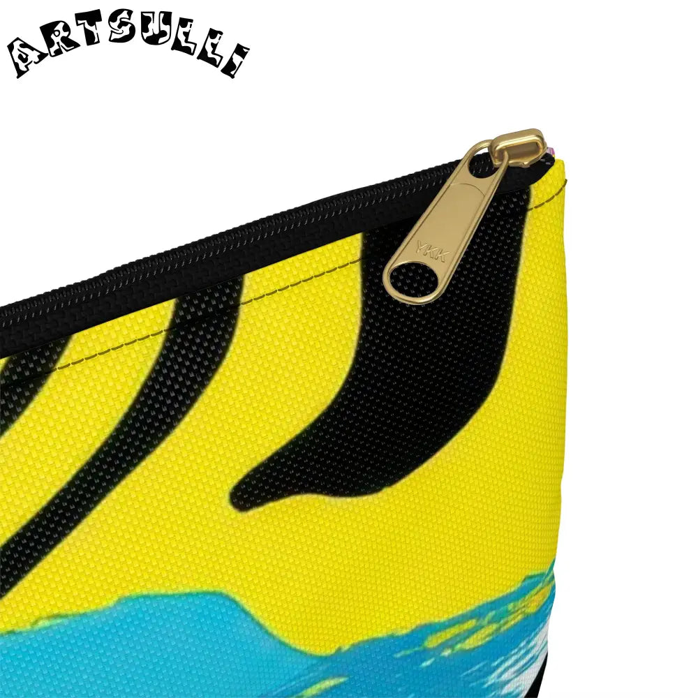 Zebra Stripes x Leapord Print x Paint Splatter Multi-Color Accessory Pouch, Artsulli - Art is Long, Life is Short, Bags, , , , , , , 