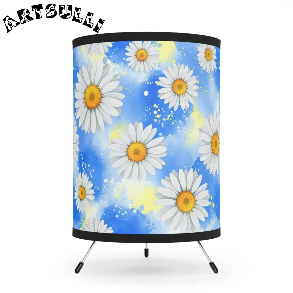 JAKKOUTTHEBXX Daisies Tripod Lamp with High-Res Printed Shade US\CA