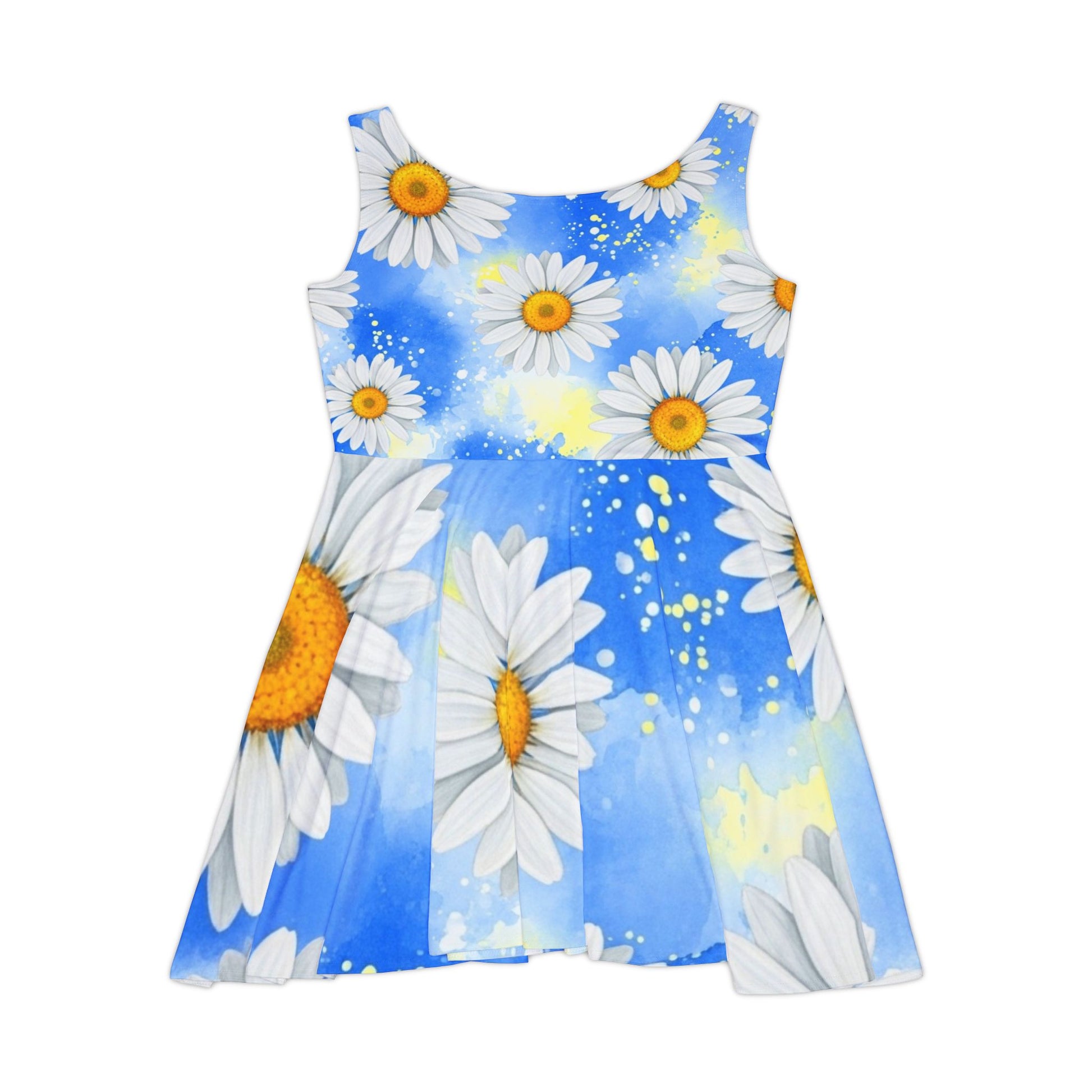 Daisies Women's Skater Dress (AOP), Artsulli - Art is Long, Life is Short, All Over Prints, , , , , , , 