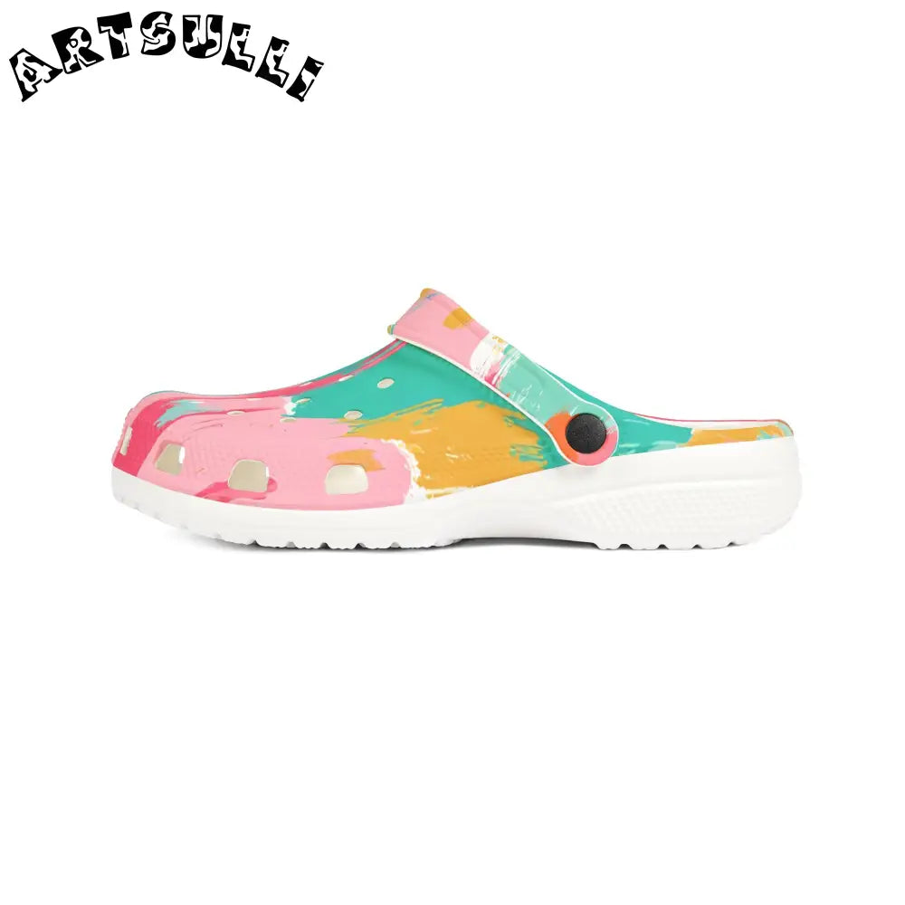 JAKKOUTTHEBXX Preppy Pixel Bloom EVA Foam Rubber Shoes (AOP)