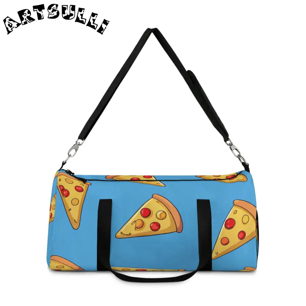 JAKKOUTTHEBXX Blue Pizza Dreamscape Duffel Bag JAKKOUTTHEBXX