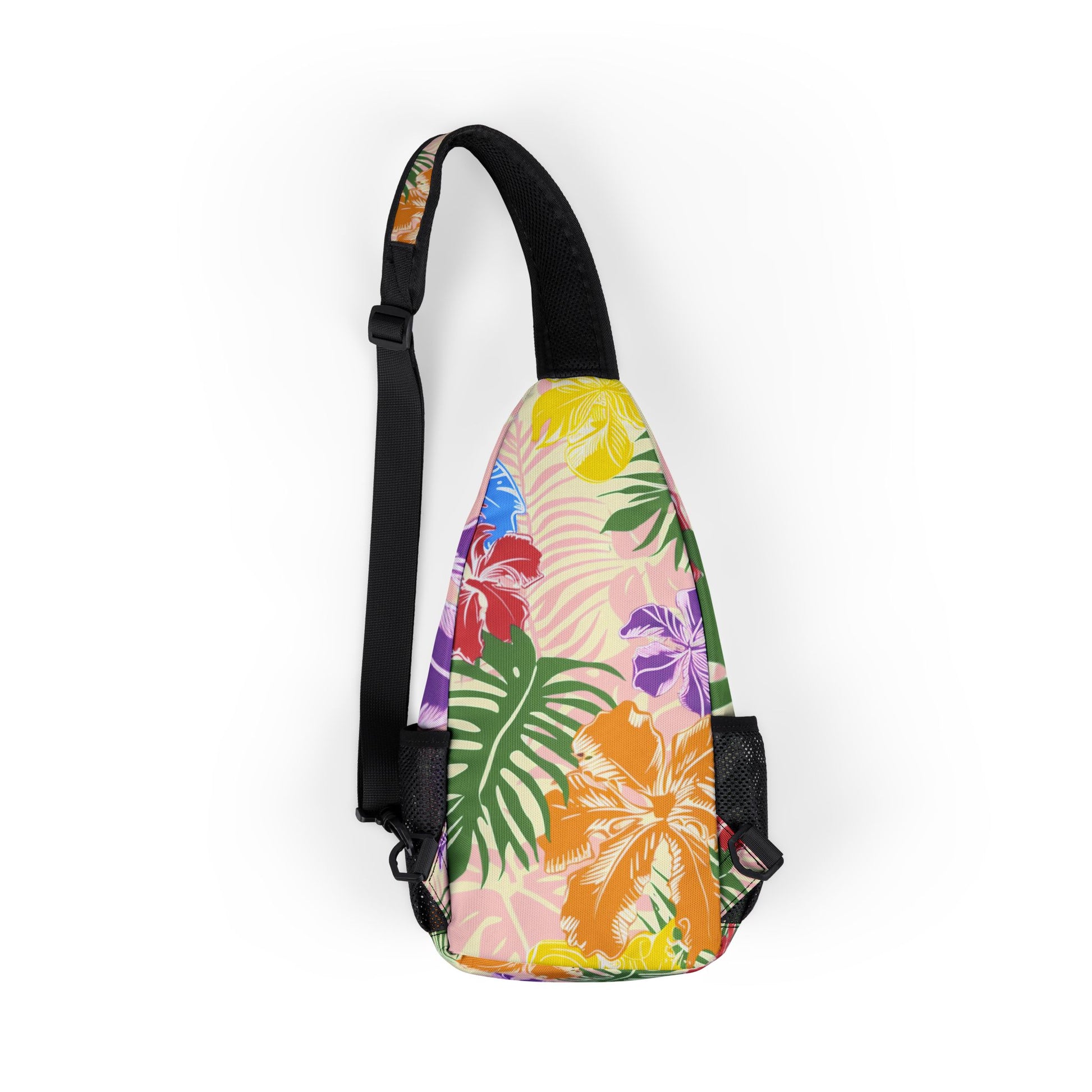 Blooming Tropical Flowers Chest Bag (AOP), Artsulli - Art is Long, Life is Short, Bags, , , , , , , 