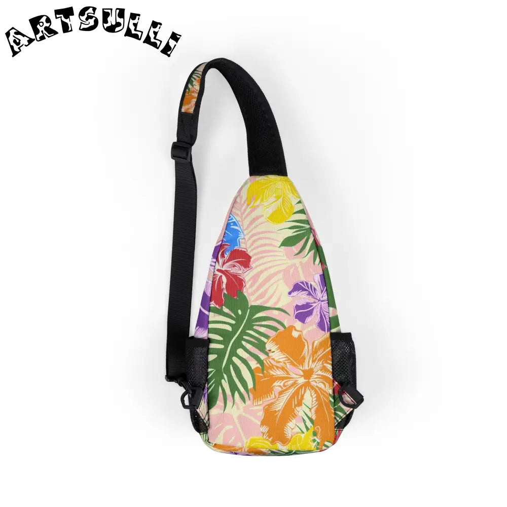 JAKKOUTTHEBXX Tropical Floral Sling Chest Bag 2025