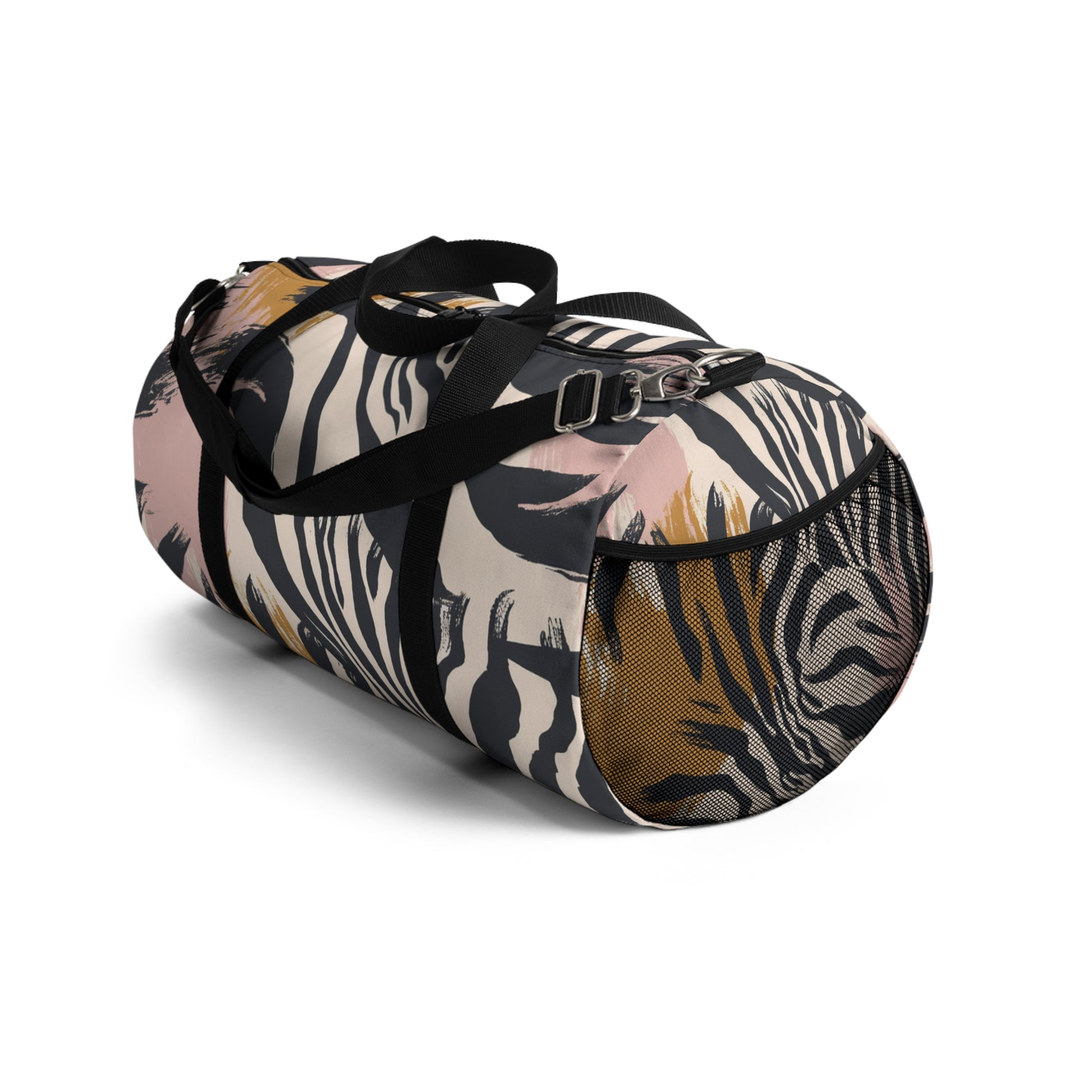 Zebra Brush Strokes Duffel Bag, Artsulli - Art is Long, Life is Short, Bags, , , , , , , 