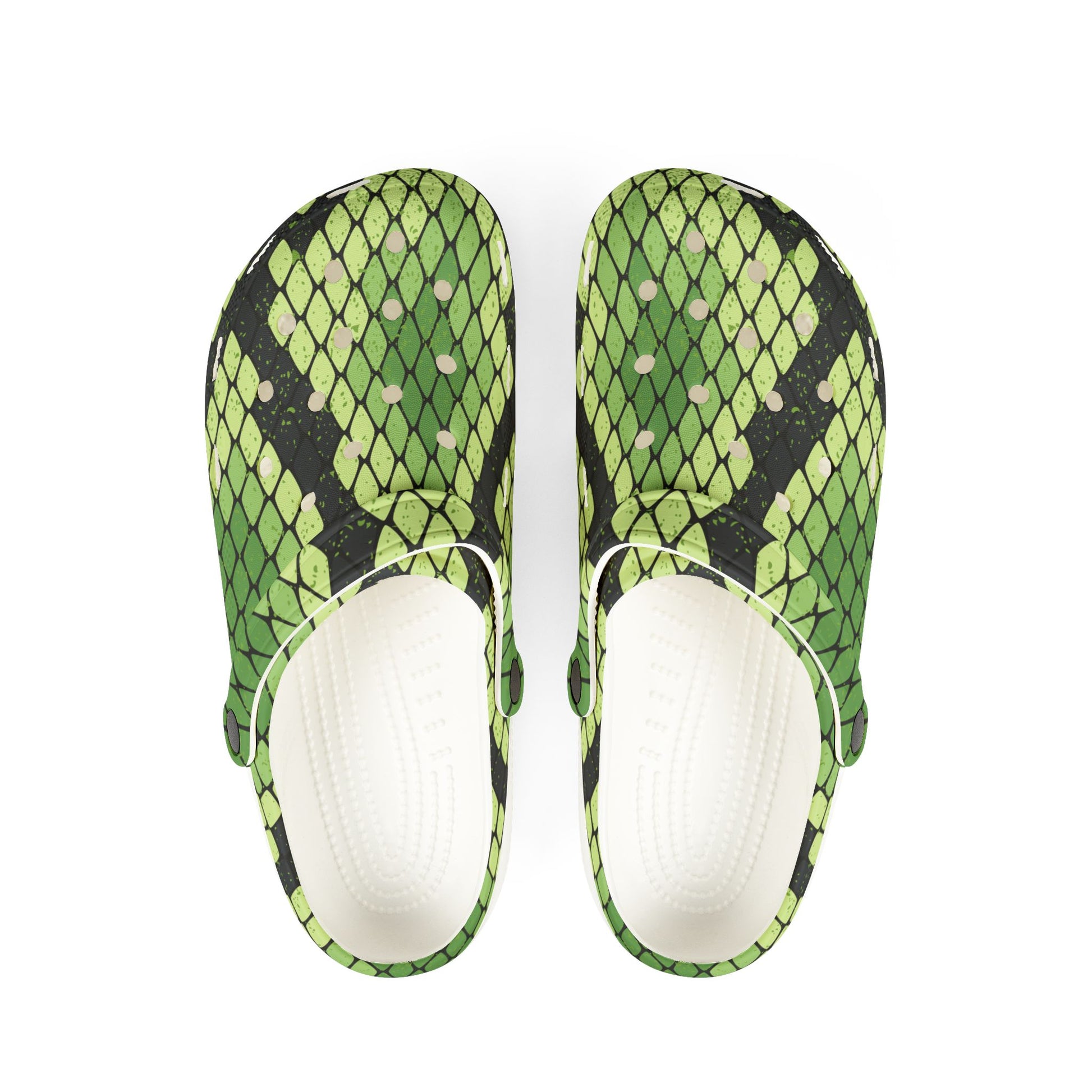 Snake Skin EVA Foam Rubber Shoes (AOP), Artsulli - Art is Long, Life is Short, Shoes, Size, US 6 (Women's), Color, White, , , 11139562502720
