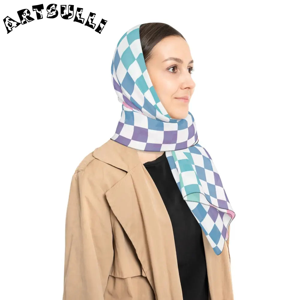 JAKKOUTTHEBXX Vaporwave Rainbow Checkerboard II Multi-Color Poly