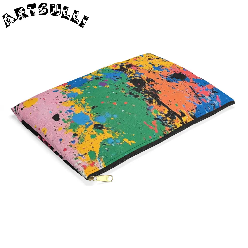 JAKKOUTTHEBXX The Colors Of Paint Splatter Accessory Pouch