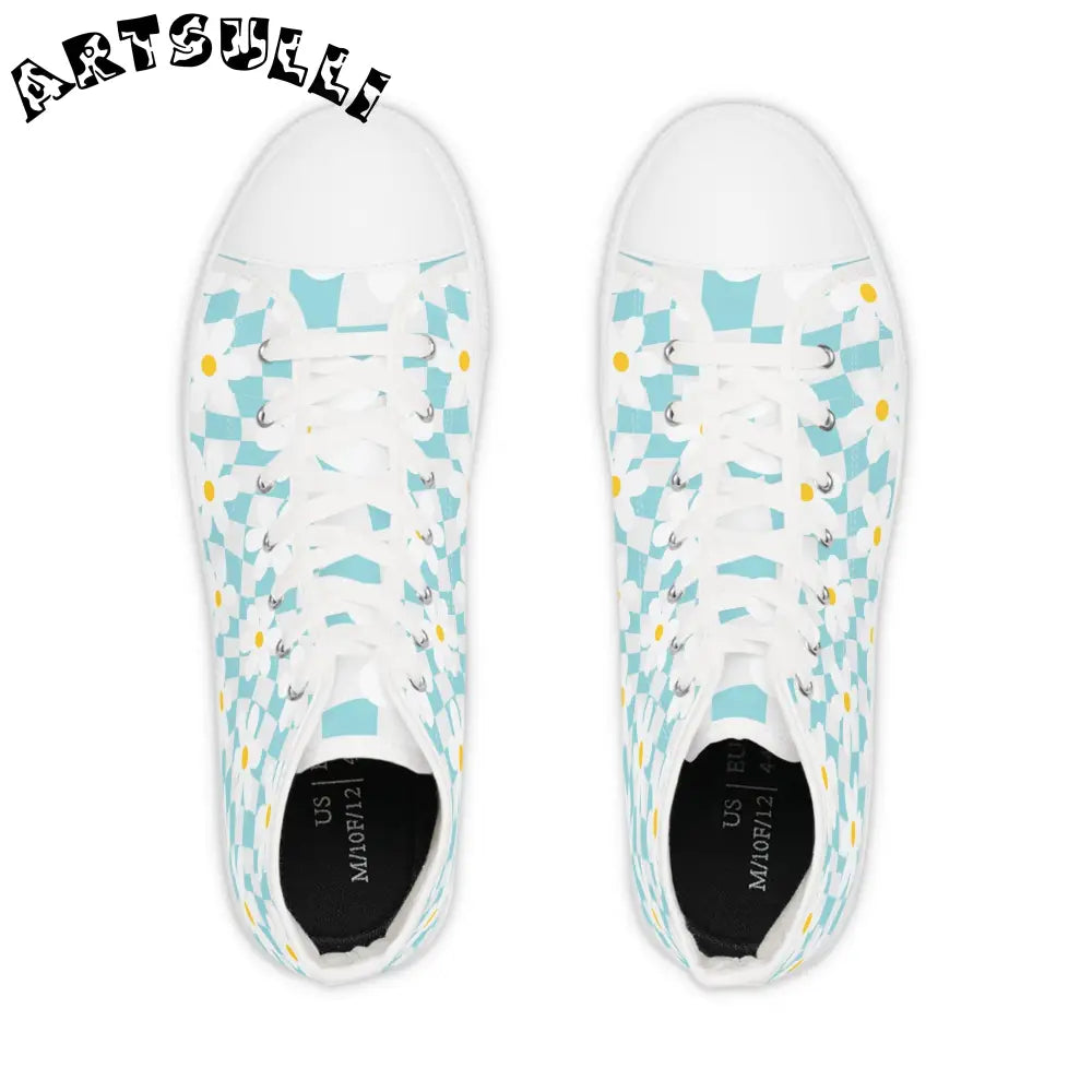 JAKKOUTTHEBXX Trippy Check Garden Men’s High Top Sneakers