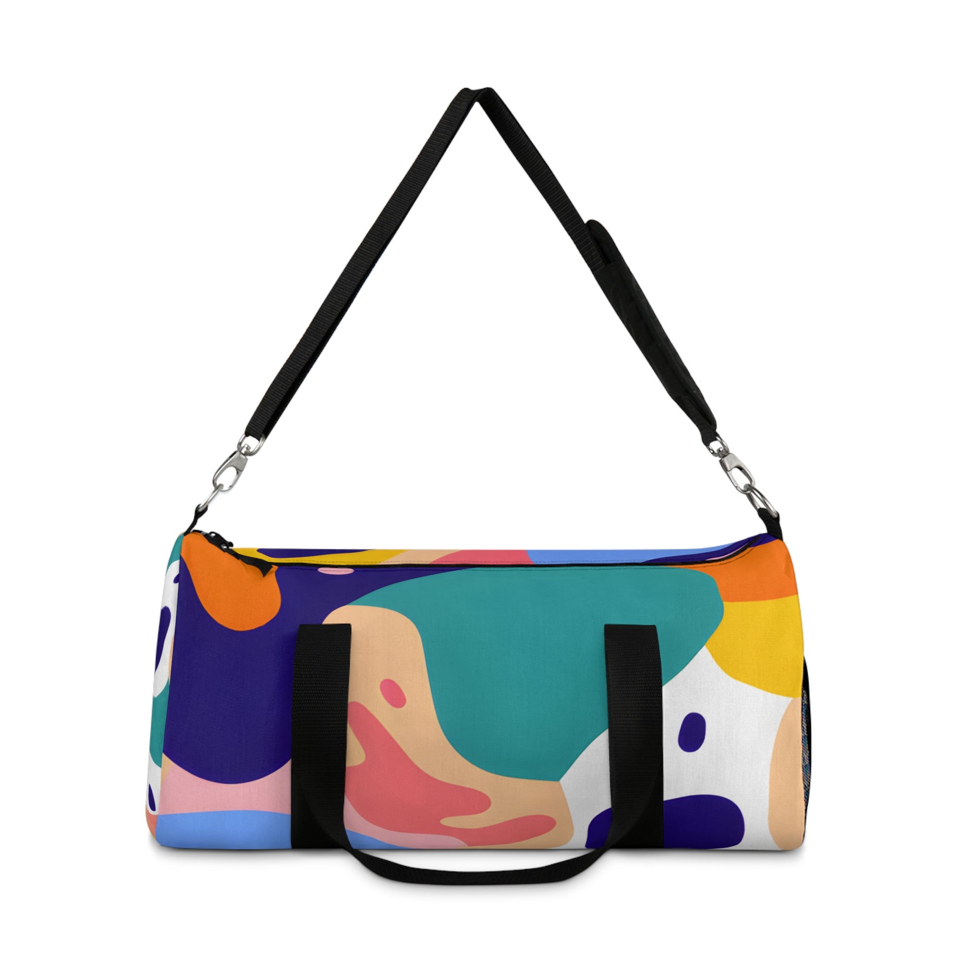 Colorful Abstract Shapes Duffel Bag, Artsulli - Art is Long, Life is Short, Bags, , , , , , , 
