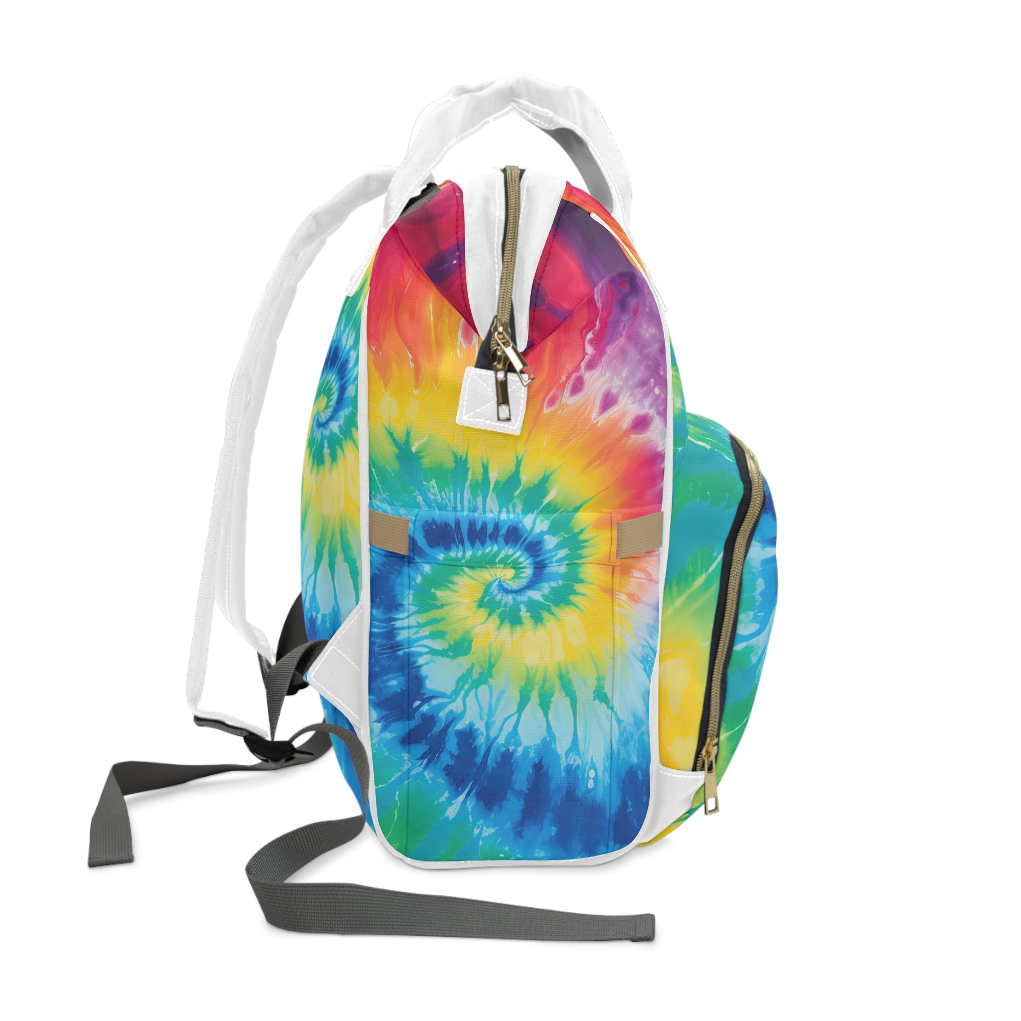 Tie Dye Multifunctional Diaper Backpack, Artsulli - Art is Long, Life is Short, Bags, , , , , , , 