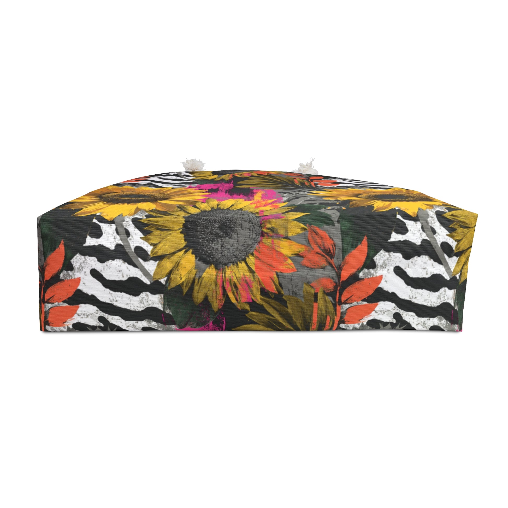 Zebra Stripes x Sunflowers Multi-Color Weekender Bag, Artsulli - Art is Long, Life is Short, Bags, , , , , , , 
