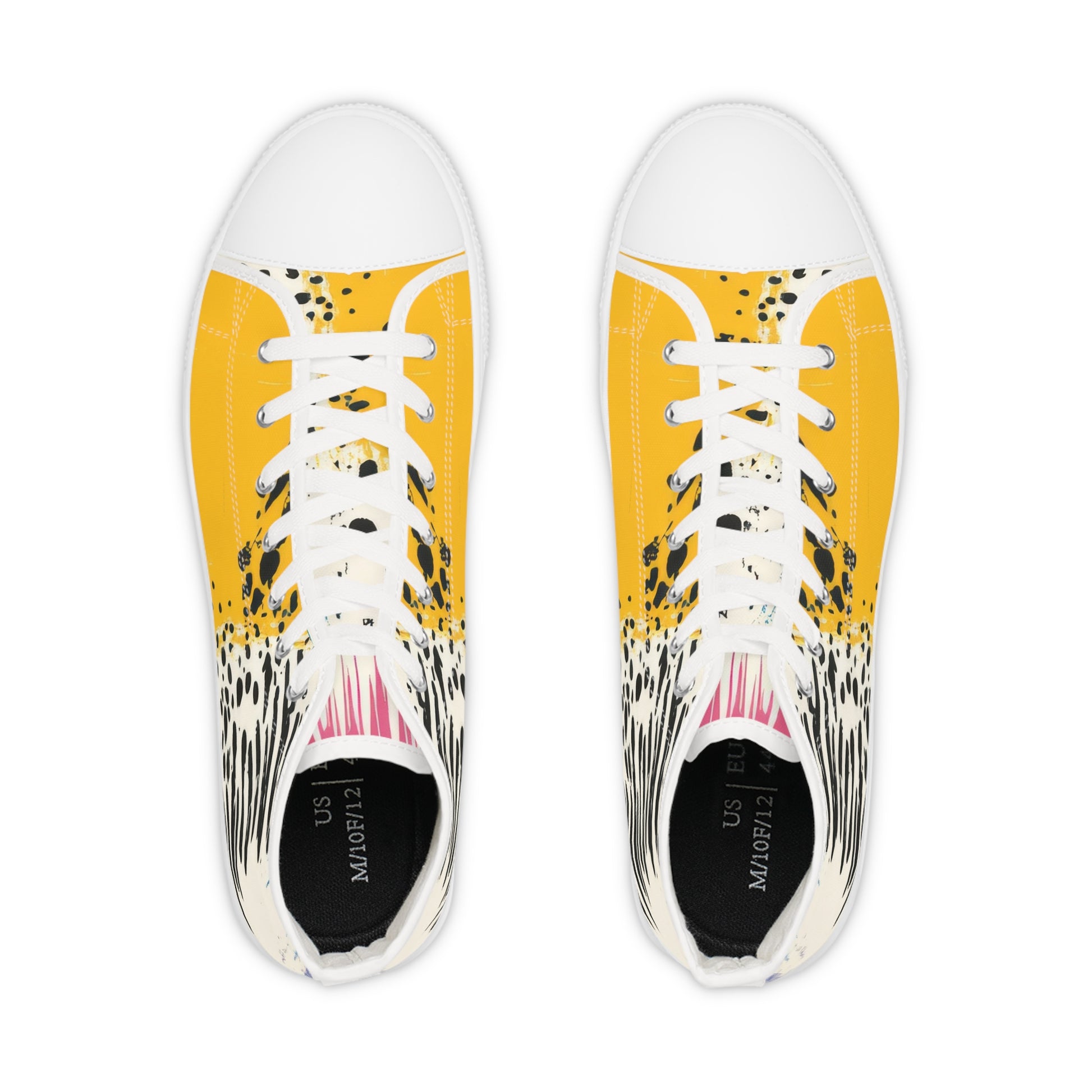 Rae Zebra Rhapsody Men's High Top Sneakers, Artsulli - Art is Long, Life is Short, Shoes, , , , , , , 
