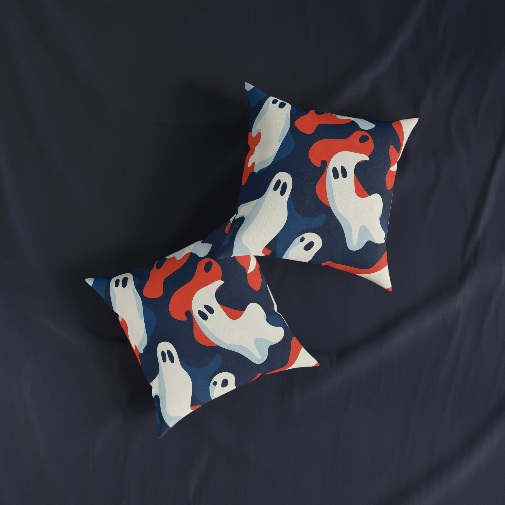 Camo Ghosts Square Pillow, Artsulli - Art is Long, Life is Short, Home Decor, , , , , , , 