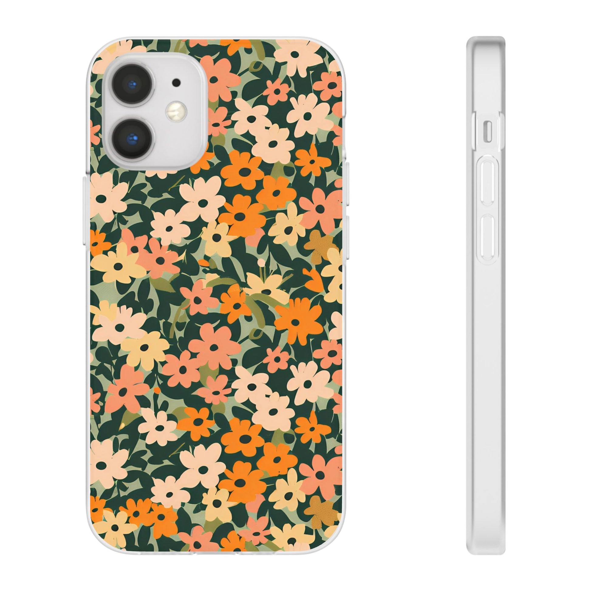 Vibrant Floral Clear Phone Case, Artsulli - Art is Long, Life is Short, Phone Case, Size, iPhone 12 Mini with gift packaging, , , , , 13968178871285170214