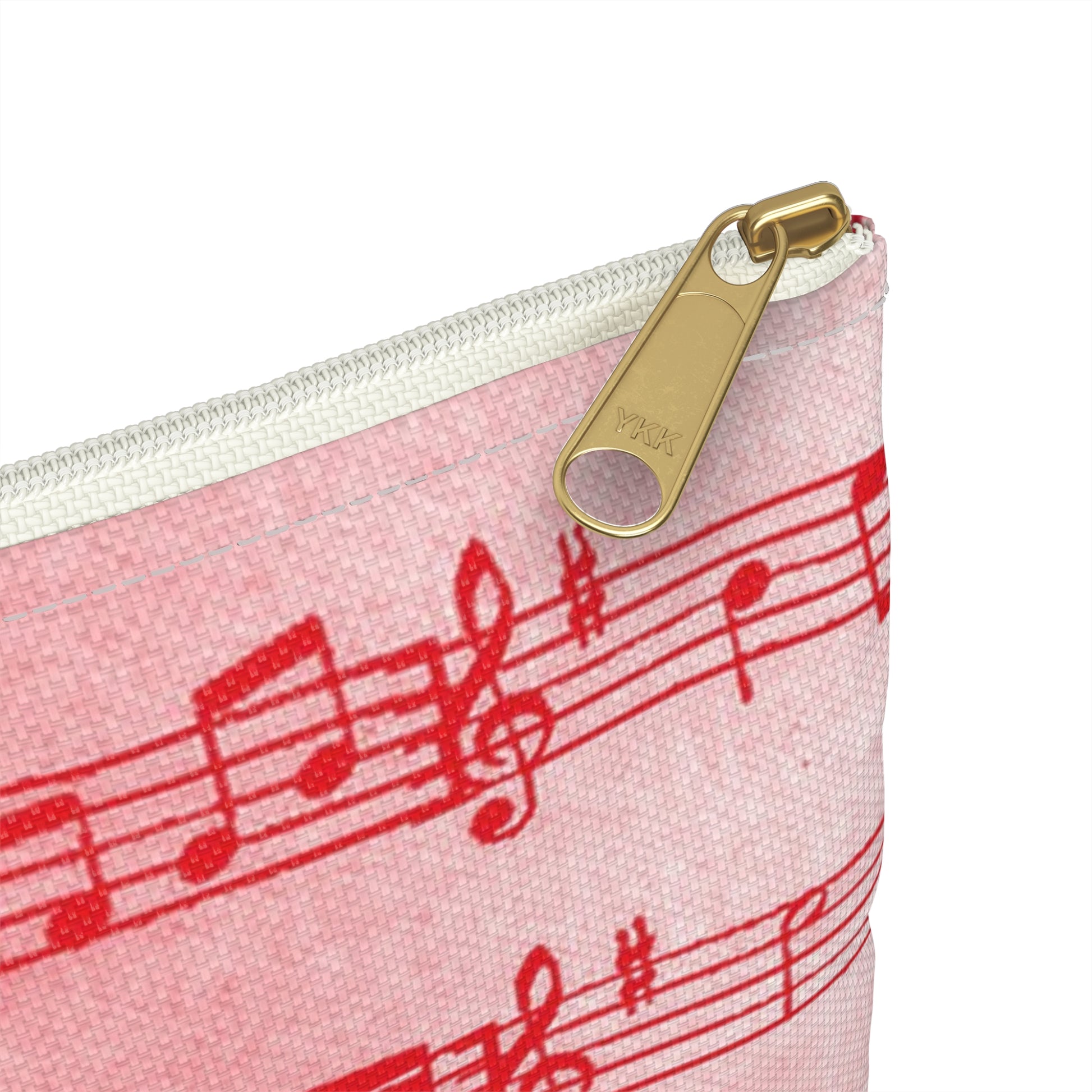 Drip Spill Type Beat Sheet Music Red Accessory Pouch, Artsulli - Art is Long, Life is Short, Bags, , , , , , , 