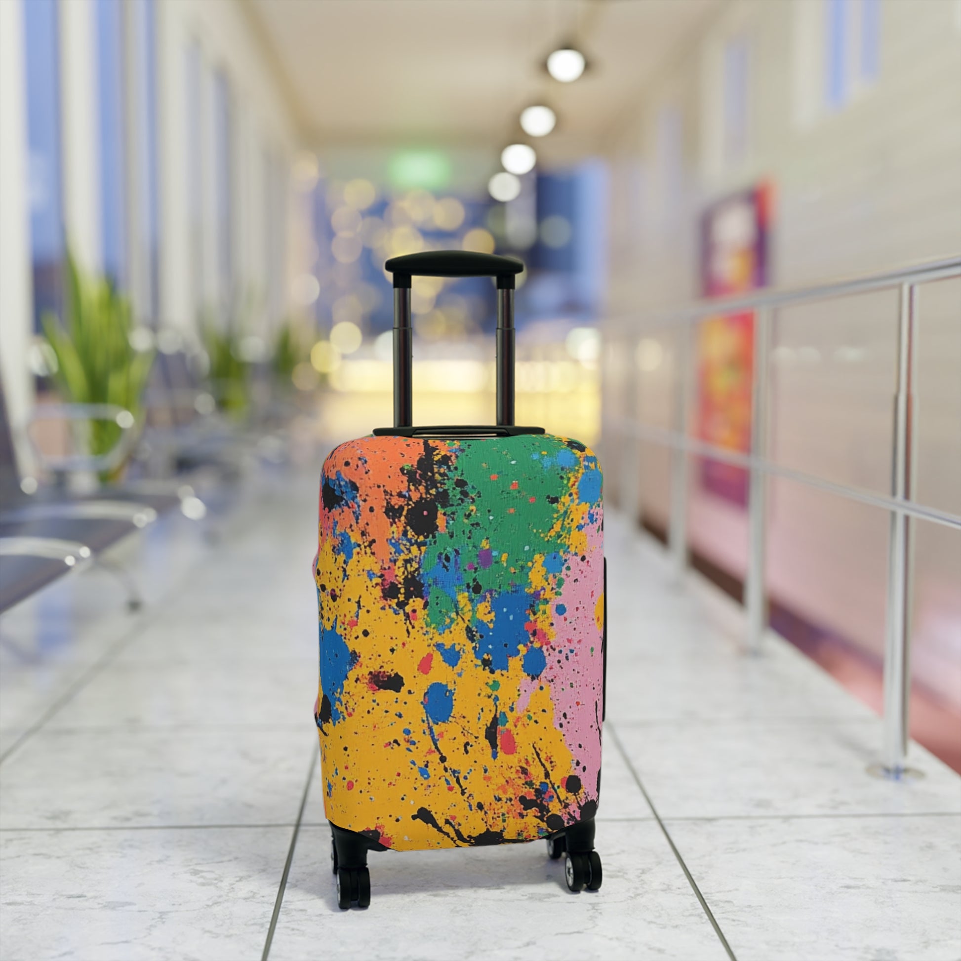 The Colors Of Paint Splatter Luggage Cover, Artsulli - Art is Long, Life is Short, Accessories, , , , , , , 