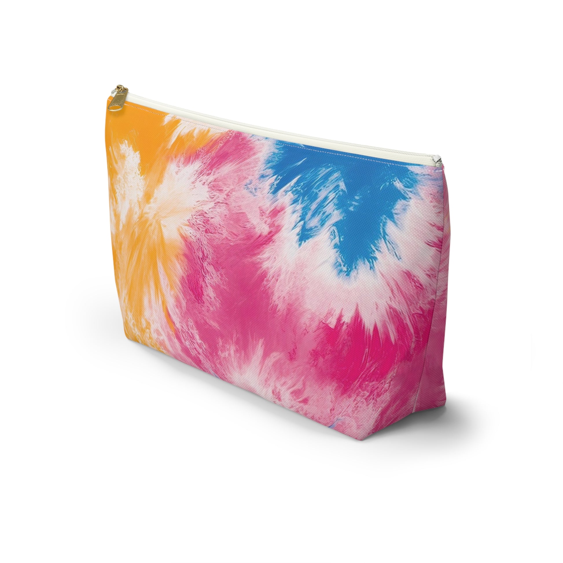 Tie Dye Splash II Accessory Pouch w T-bottom, Artsulli - Art is Long, Life is Short, Bags, , , , , , , 