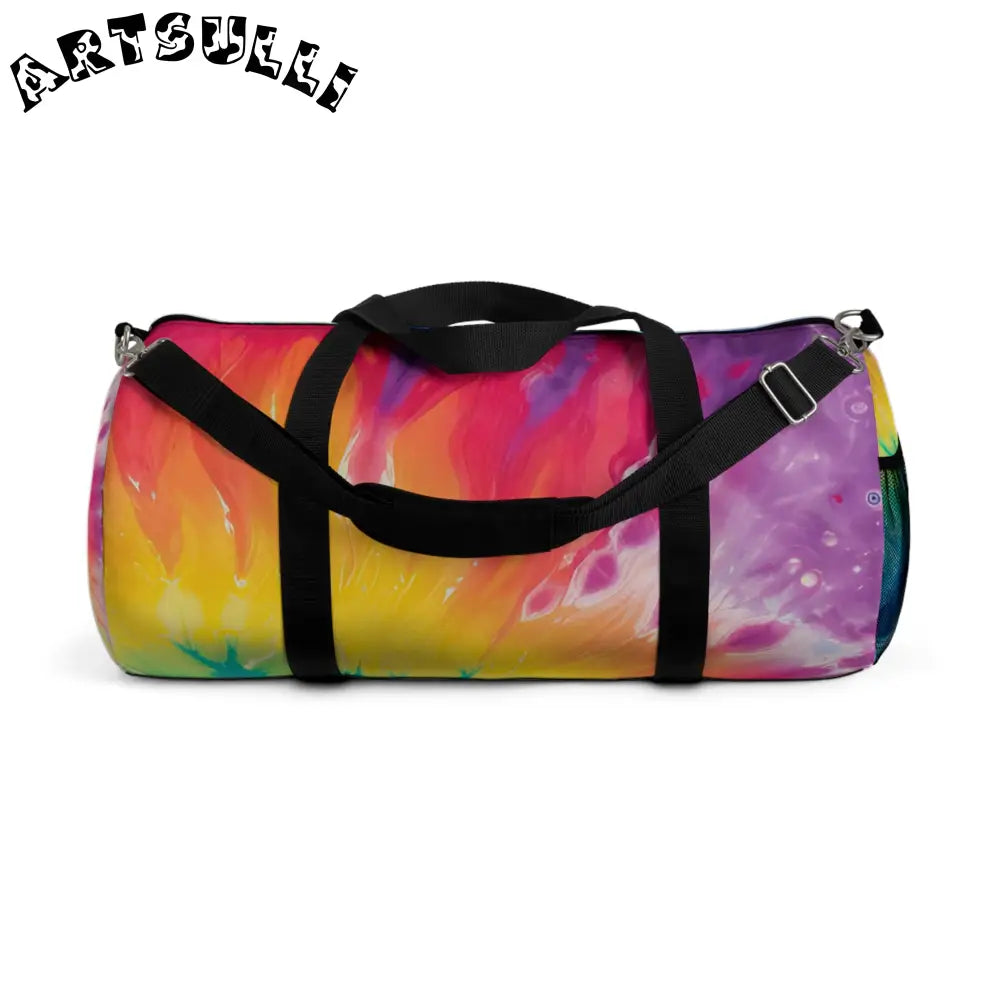 JAKKOUTTHEBXX Colorful Tie-Dye Duffel Bag 2025