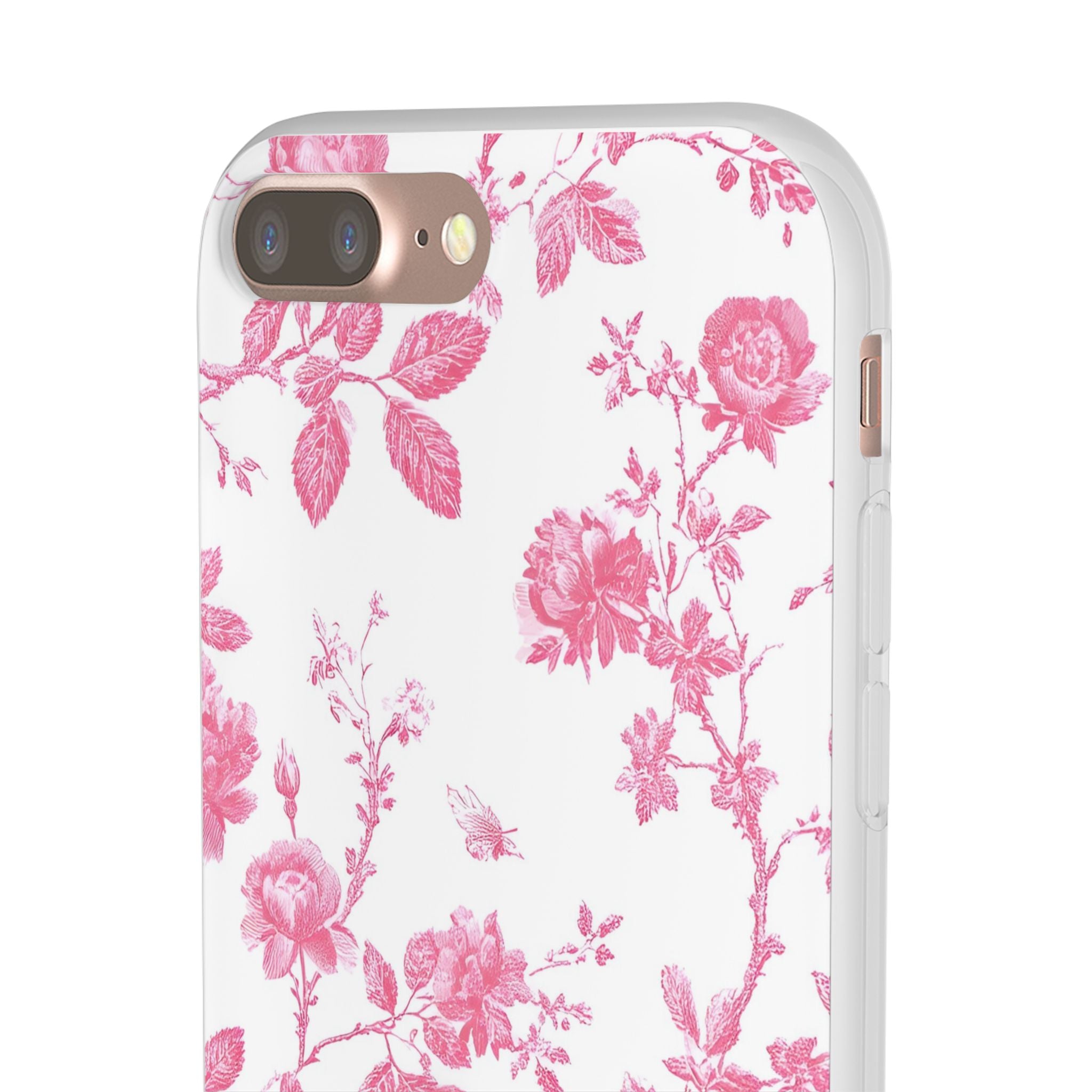 Pink and White Floral iPhone Case