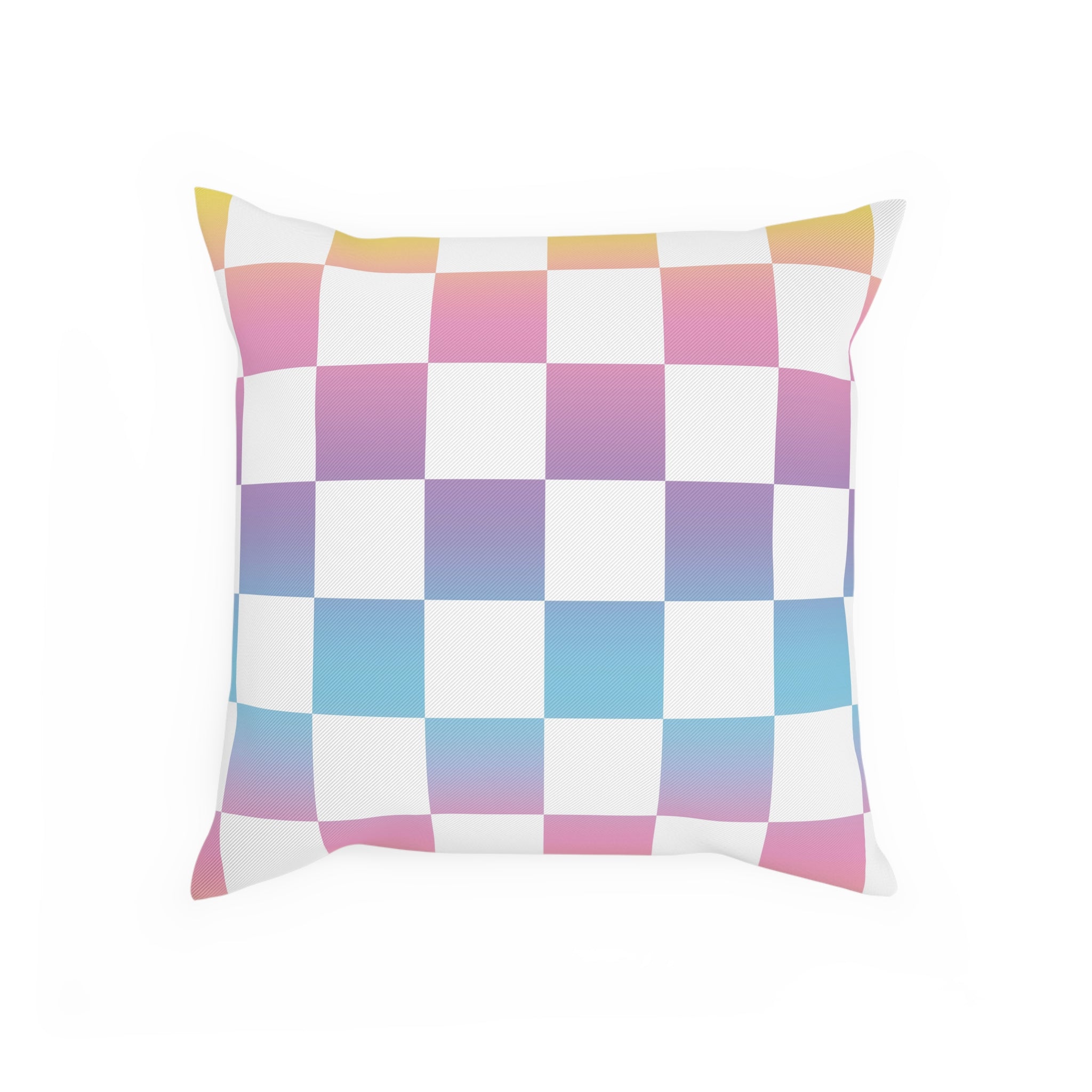 Vaporwave Check Cushion, Artsulli - Art is Long, Life is Short, Home Decor, , , , , , , 